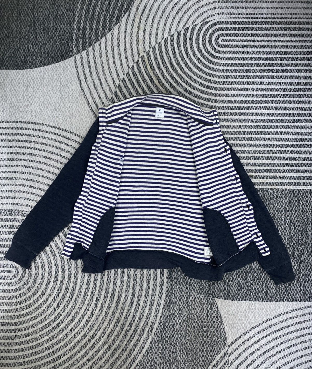 R.Newbold Vtg R.Newbold Button Up Striped Lining Sweat Jacket Size US M / EU 48-50 / 2 - 8 Thumbnail