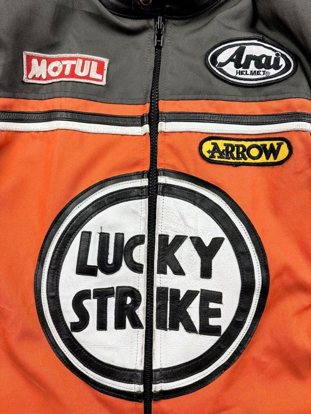 Genuine Leather 🔥 Lucky Strike Textile x Leather 🔥 Jacket Streetwear Size US L / EU 52-54 / 3 - 4 Thumbnail
