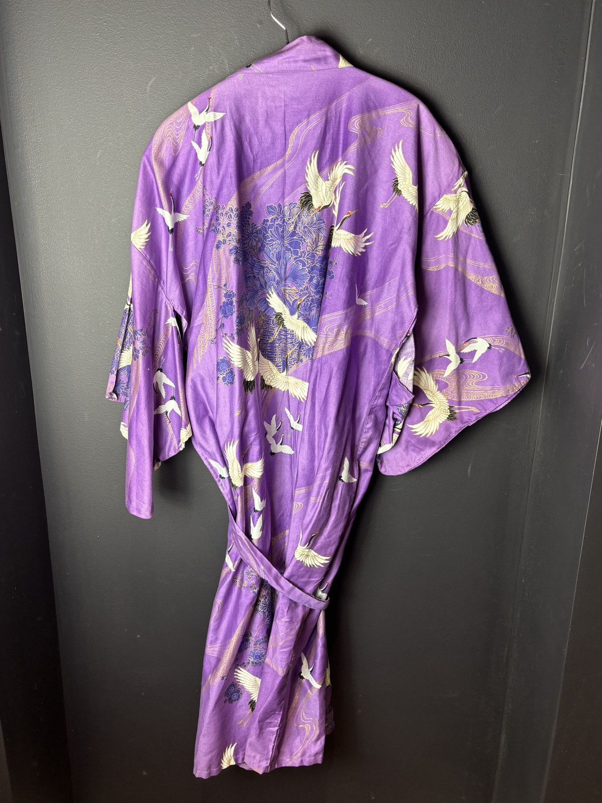 Vintage Japanese Vintage Robe Bath Sleep Kimono Made in Japan 1970s Size L / US 10 / IT 46 - 9 Thumbnail