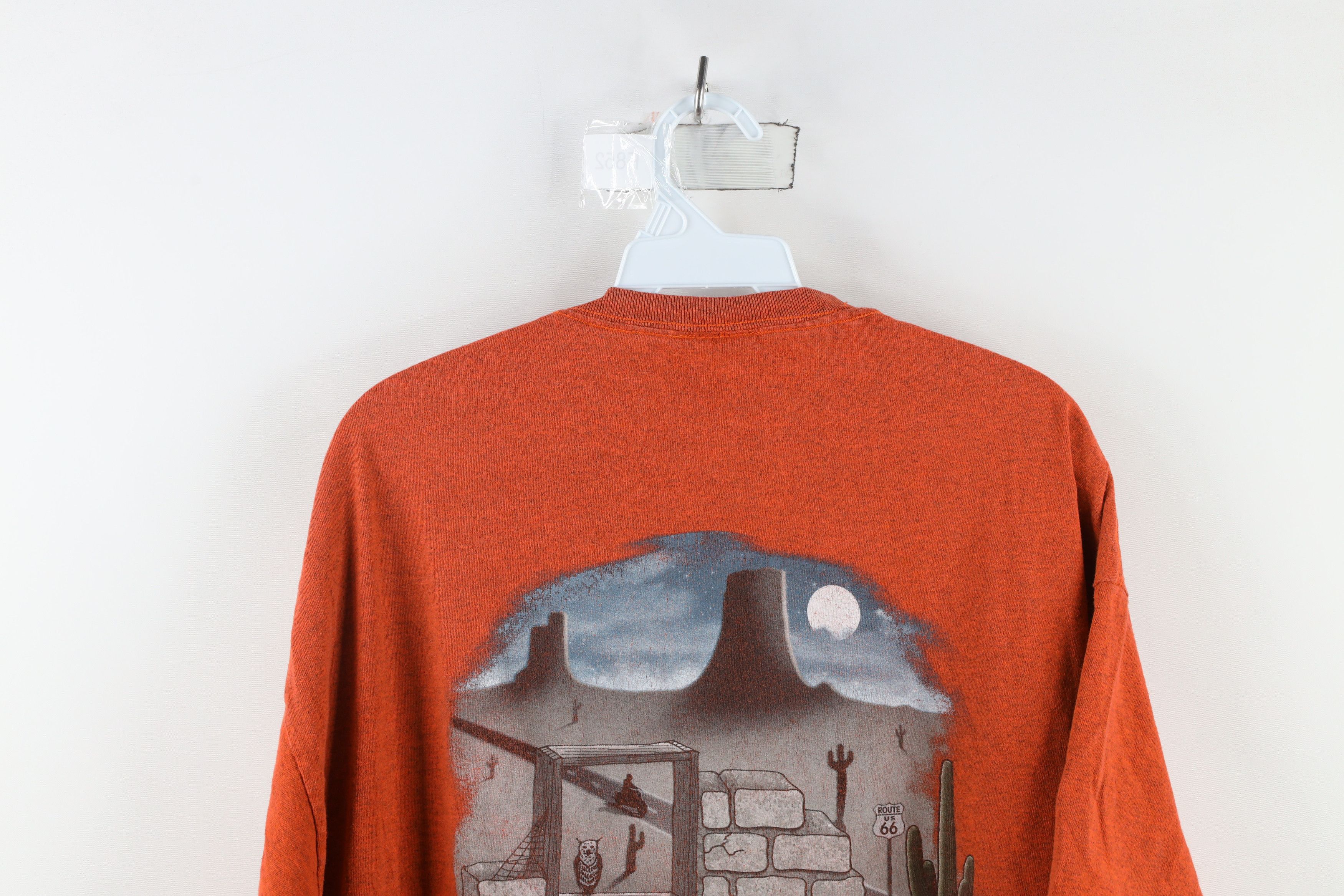 Harley Davidson × Vintage Vintage Y2K Harley Davidson t Skull T-Shirt Heather Orange Size US XXL / EU 58 / 5 - 12 Thumbnail