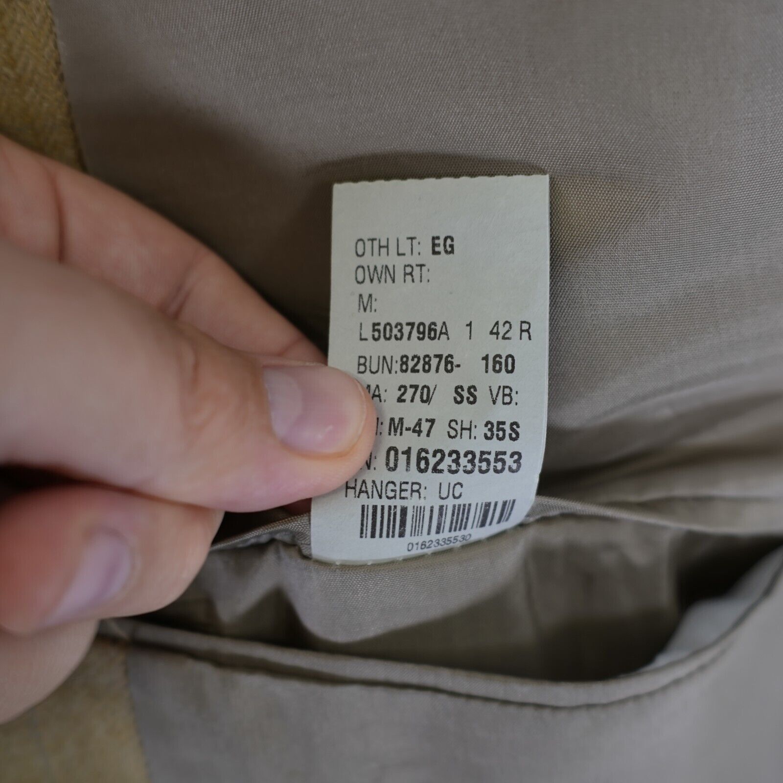 Chaps Ralph Lauren Chaps Ralph Lauren Tweed Wool Tan Herringbone Blue Windowpan Size 42R - 11 Thumbnail