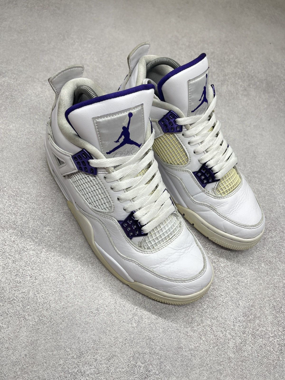 Jordan Brand AIR JORDAN 4 RETRO METALLIC PURPLE WHITE NIKE Size 41 Size US 8 / EU 41 - 4 Thumbnail