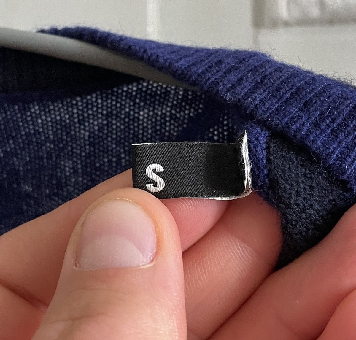 Moschino Love Moschino Men’s Blue Wool Cashmere Sweater Size US S / EU 44-46 / 1 - 8 Thumbnail