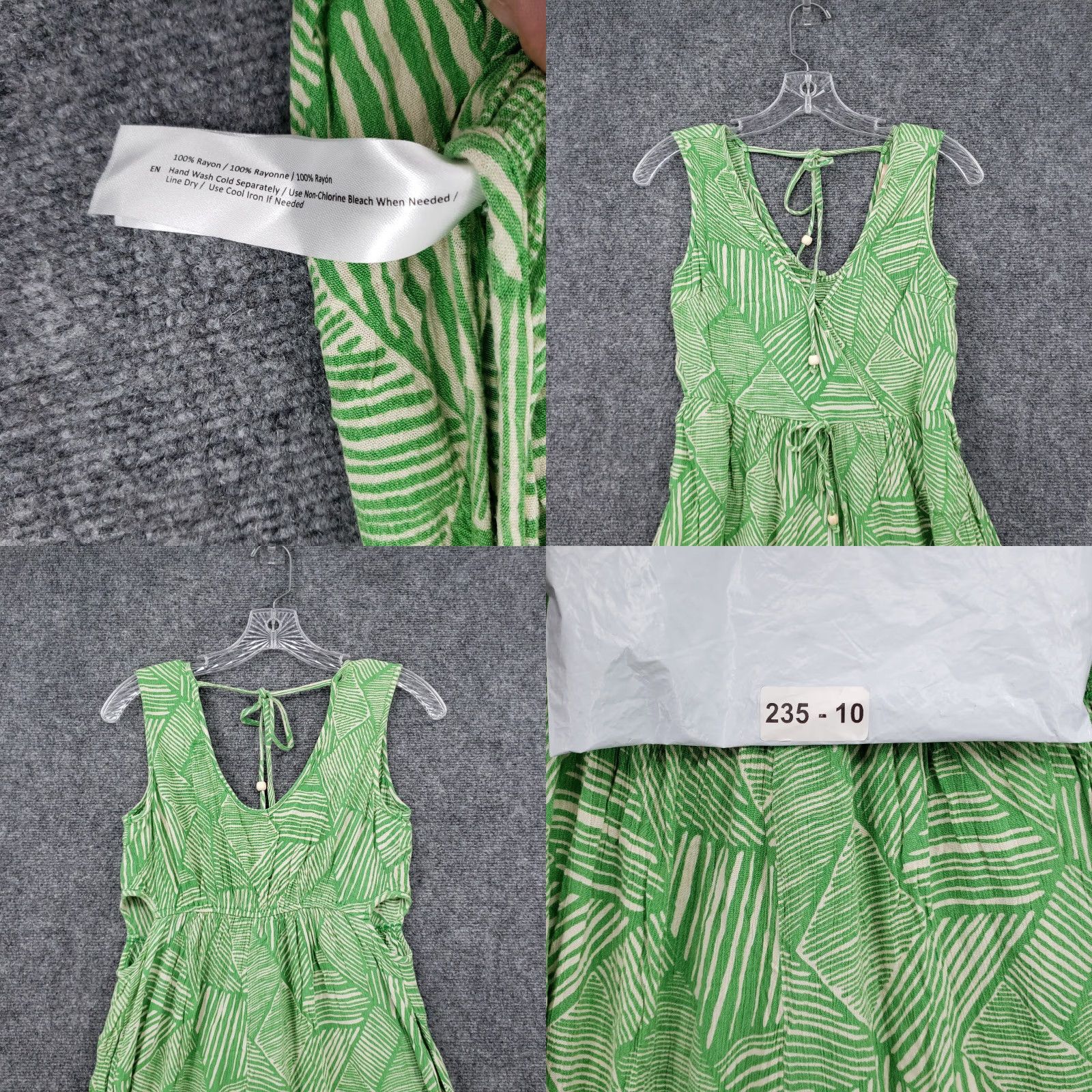 Vintage Band The Free Jumpsuit Women M Green Sleeveless V-Neck Wide-Leg One-Piece Casual Size 32" / US 10 / IT 46 - 10 Thumbnail