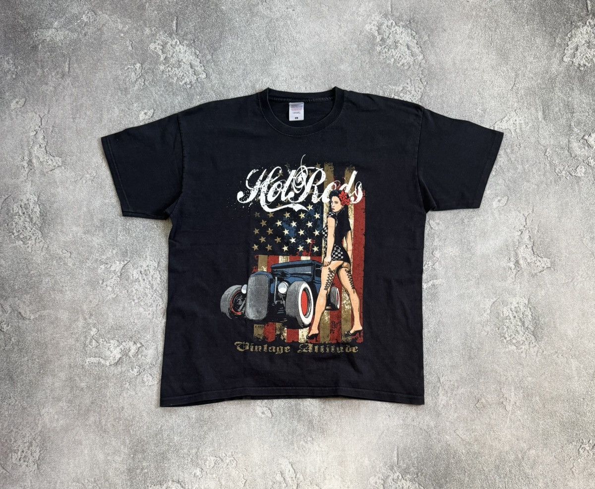 Band Tees Hot Rods nude girl vintage 90s tee tshirts Size US XL / EU 56 / 4 - 4 Thumbnail