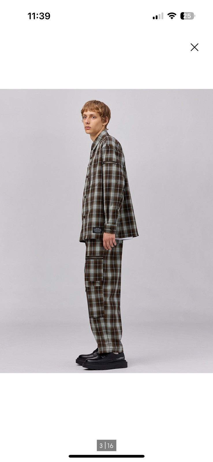 GU × Undercover × Uniqlo Zip Pocket Pants Plaid Size US 34 / EU 50 - 10 Thumbnail