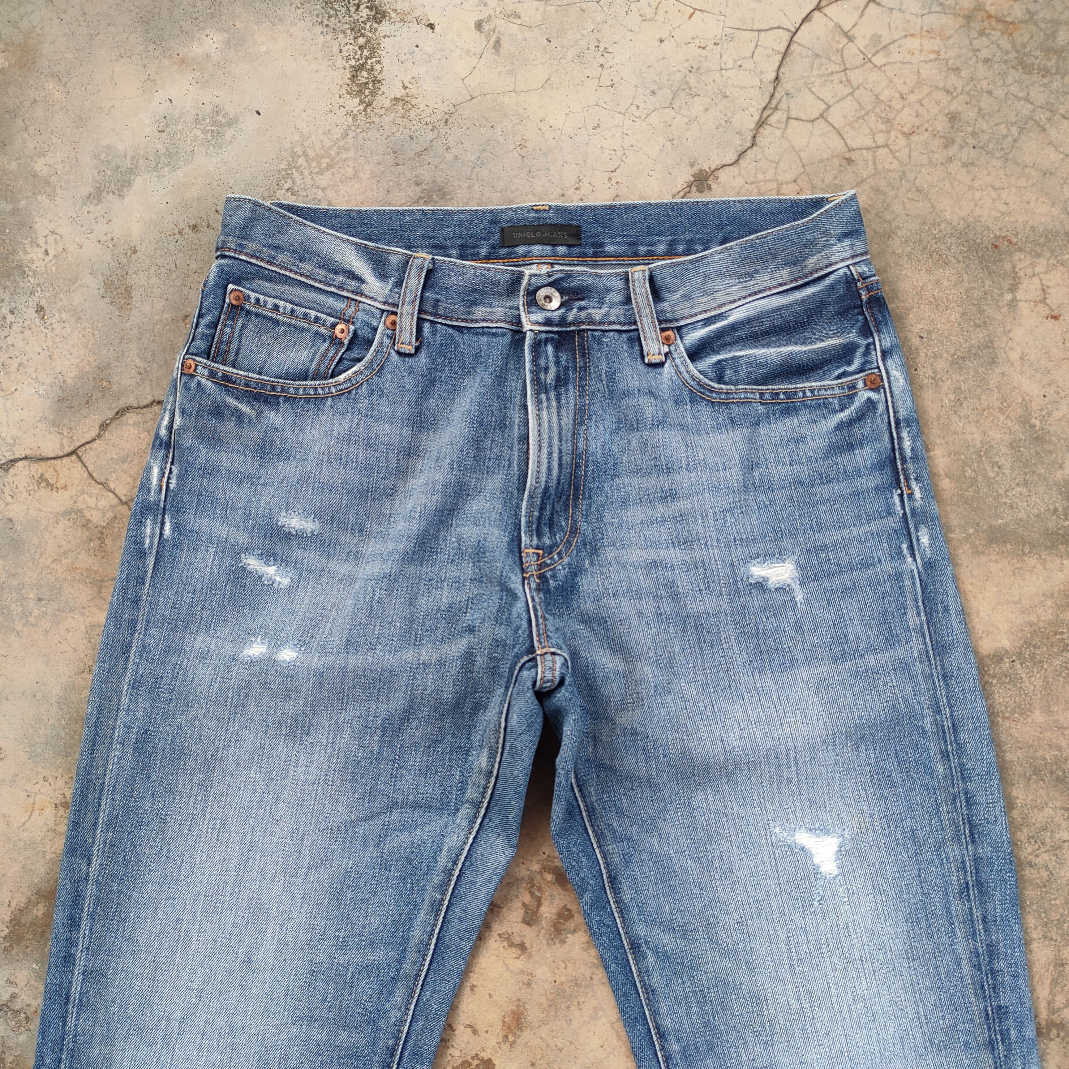 Japanese Brand VINTAGE JAPANESE FADED DISTRESSED DENIM JEAN PANTS Size US 33 - 2 Thumbnail