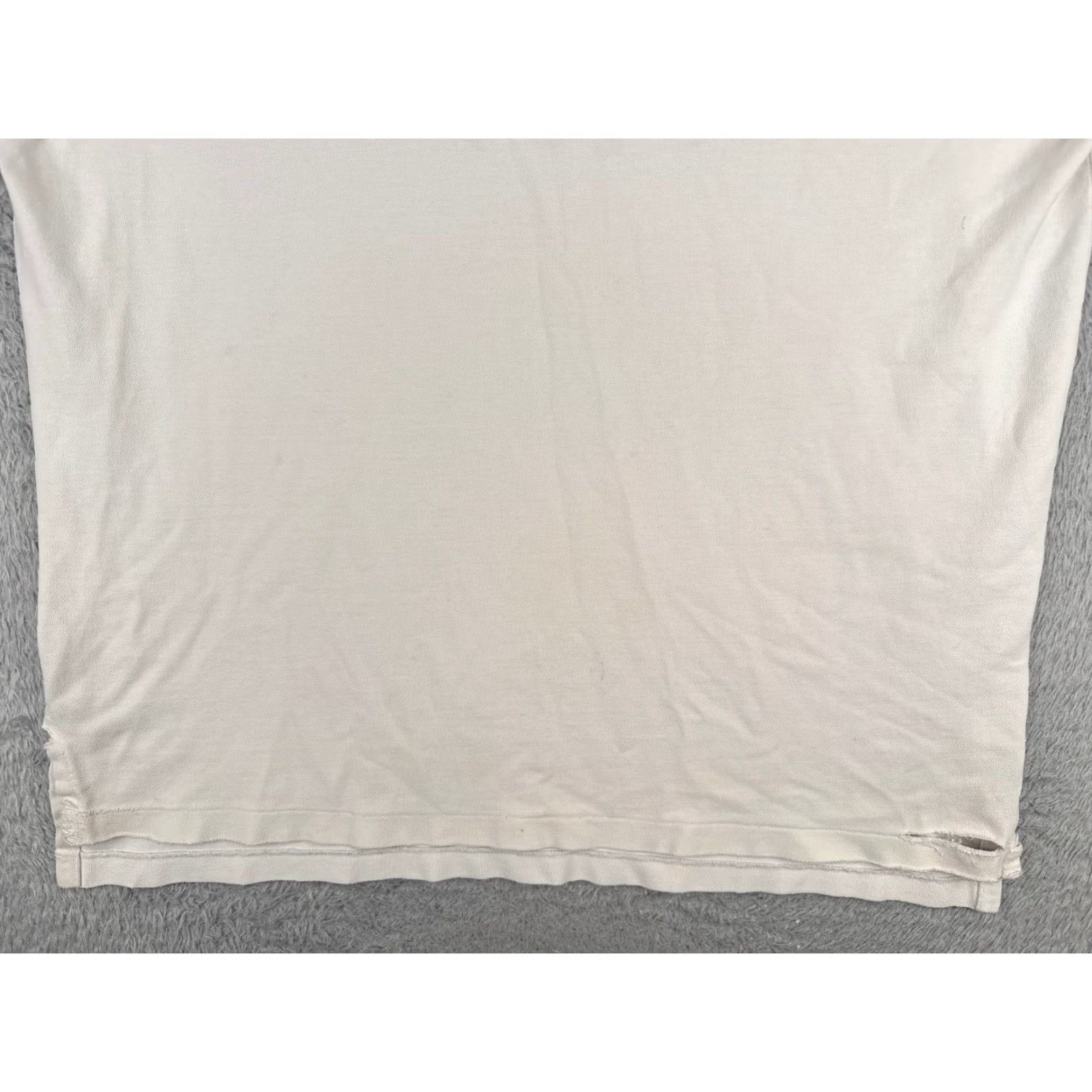 Ralph Lauren VINTAGE Polo Ralph Lauren Shirt Adult XL White Polo, 100% Cotton, Short Sleeve, Slim Fit, Men, 44 Chest, Logo Embroidered, 1990s/Classic Sports Theme Size US XL / EU 56 / 4 - 5 Thumbnail
