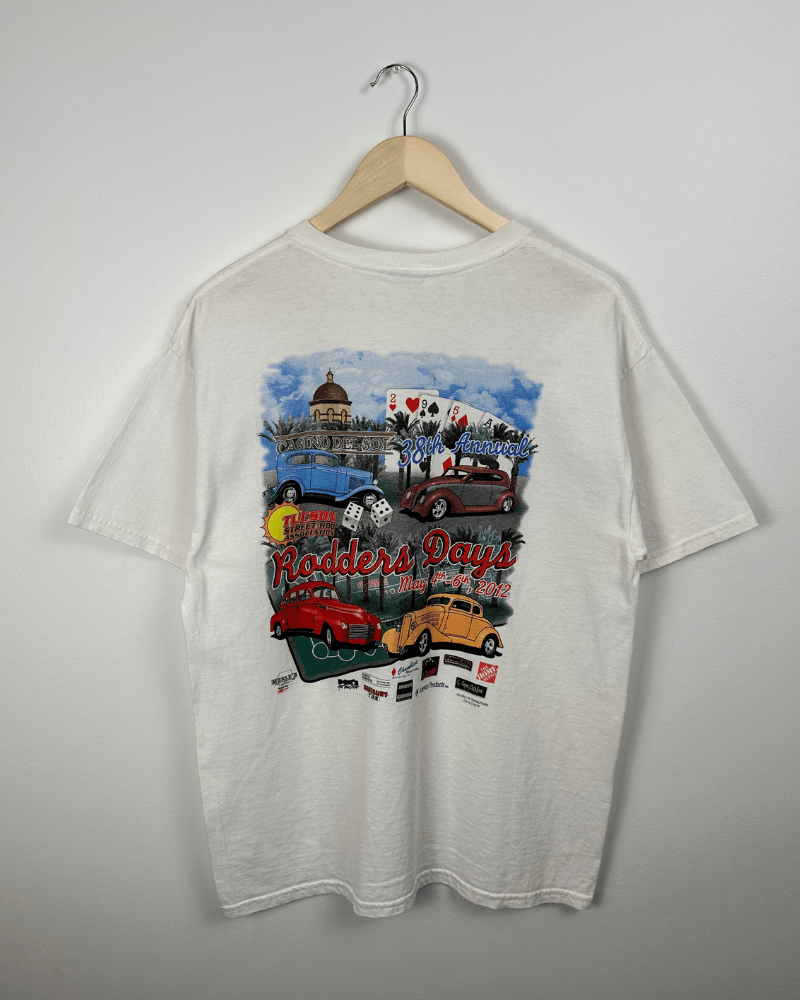 Vintage 2012 Tucson Rodders Days Street Rod Car Show T-Shirt - Large Size US L / EU 52-54 / 3 - 7 Thumbnail