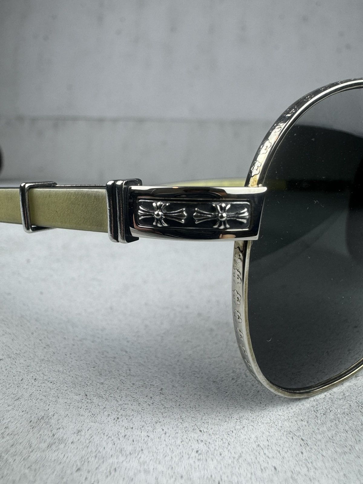 Chrome Hearts Rare Chrome Wood “Geand Beast” Aviator Sunglasses Size ONE SIZE - 5 Thumbnail