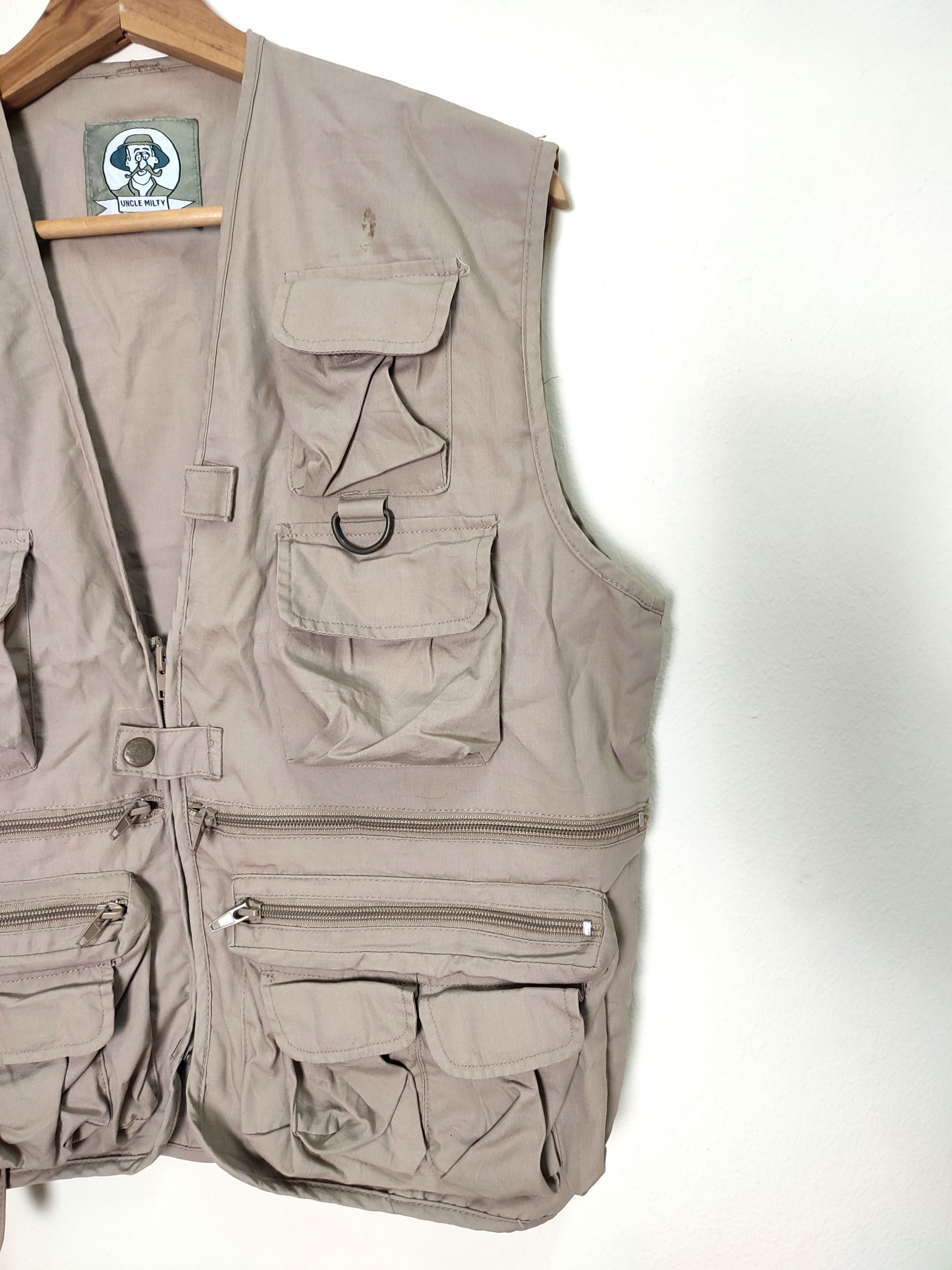 Vintage Vintage Beige Multi-Pocket Vest Size US M / EU 48-50 / 2 - 4 Thumbnail