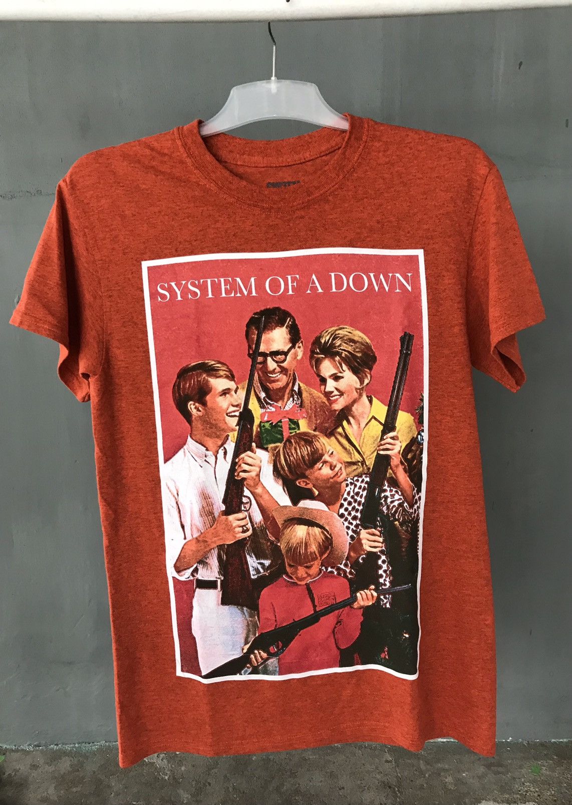 image of Band Tees x Vintage System Of Down in Orange, Men's (Size Small)