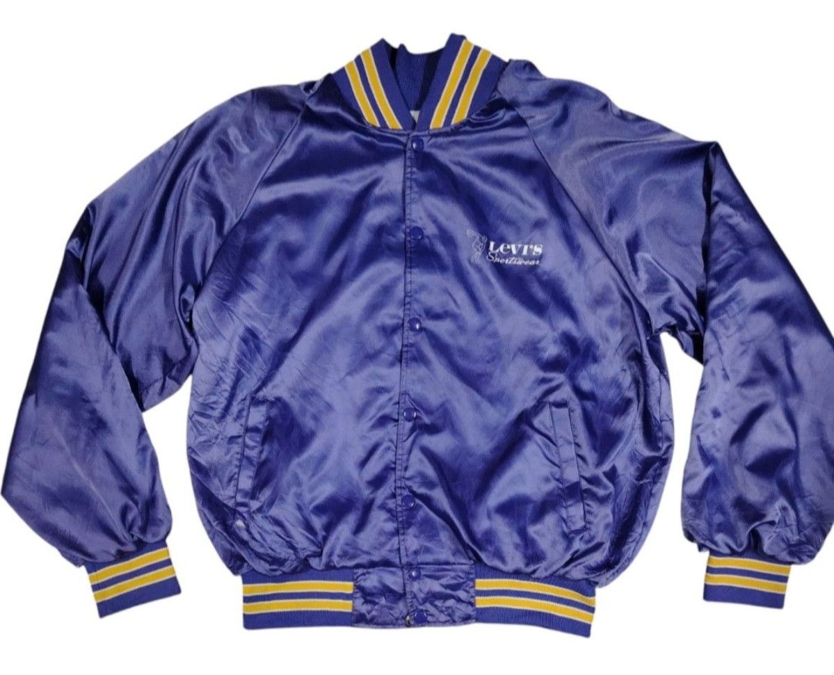 Levi's Vintage Clothing Vintage 70s 80s Levis Sportwear satin Jacket Size US L / EU 52-54 / 3 - 1 Thumbnail
