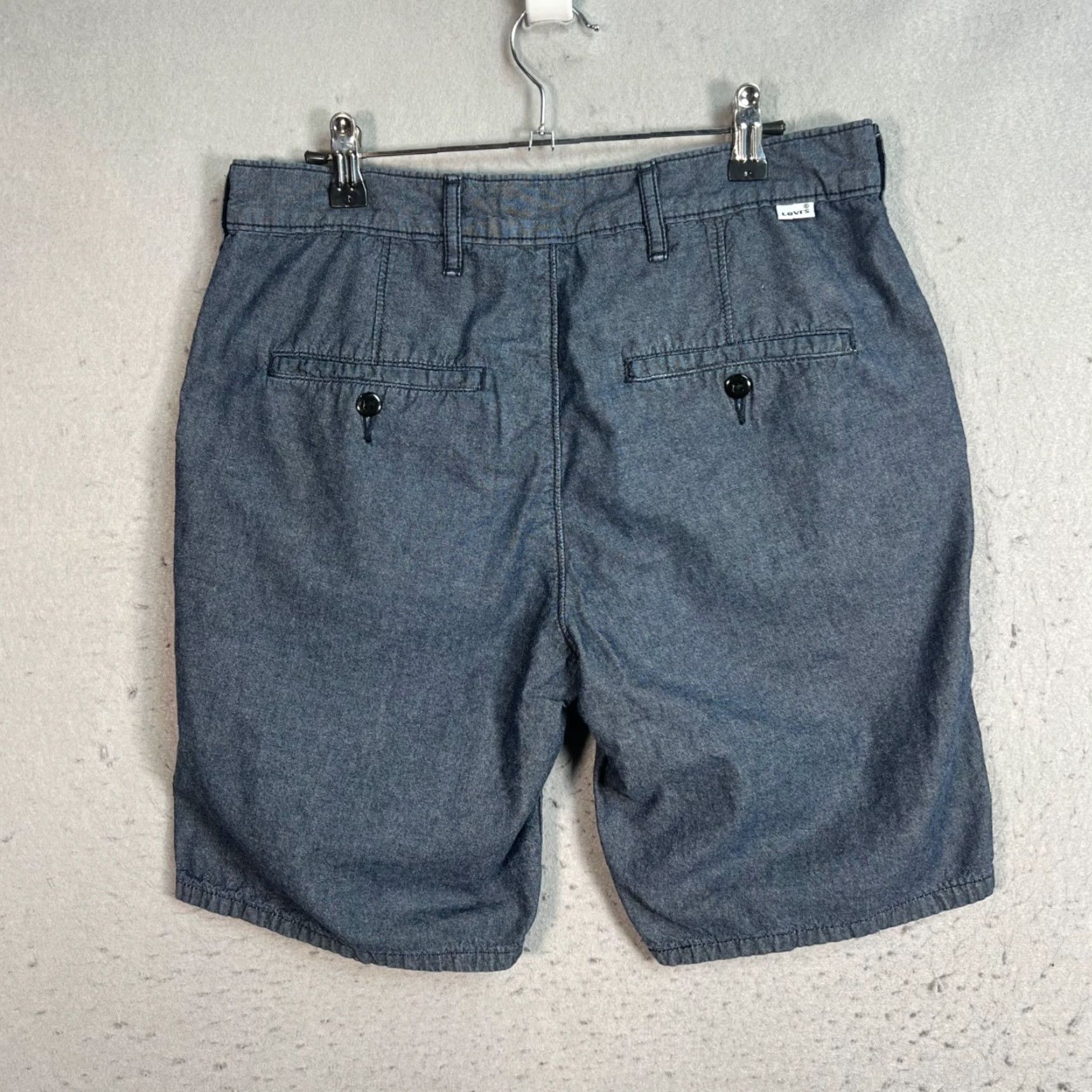 Levi's Levis Mens Shorts 30 Chambray Blue Chino Cotton Size US 30 / EU 46 - 2 Thumbnail