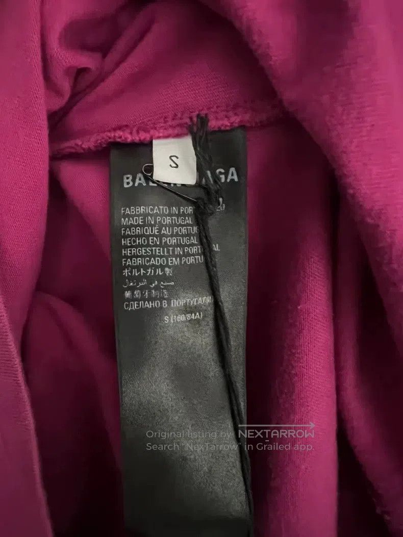 Balenciaga Balenciaga Pink purple Coke embroidered short-sleeve S Size US S / EU 44-46 / 1 - 5 Thumbnail