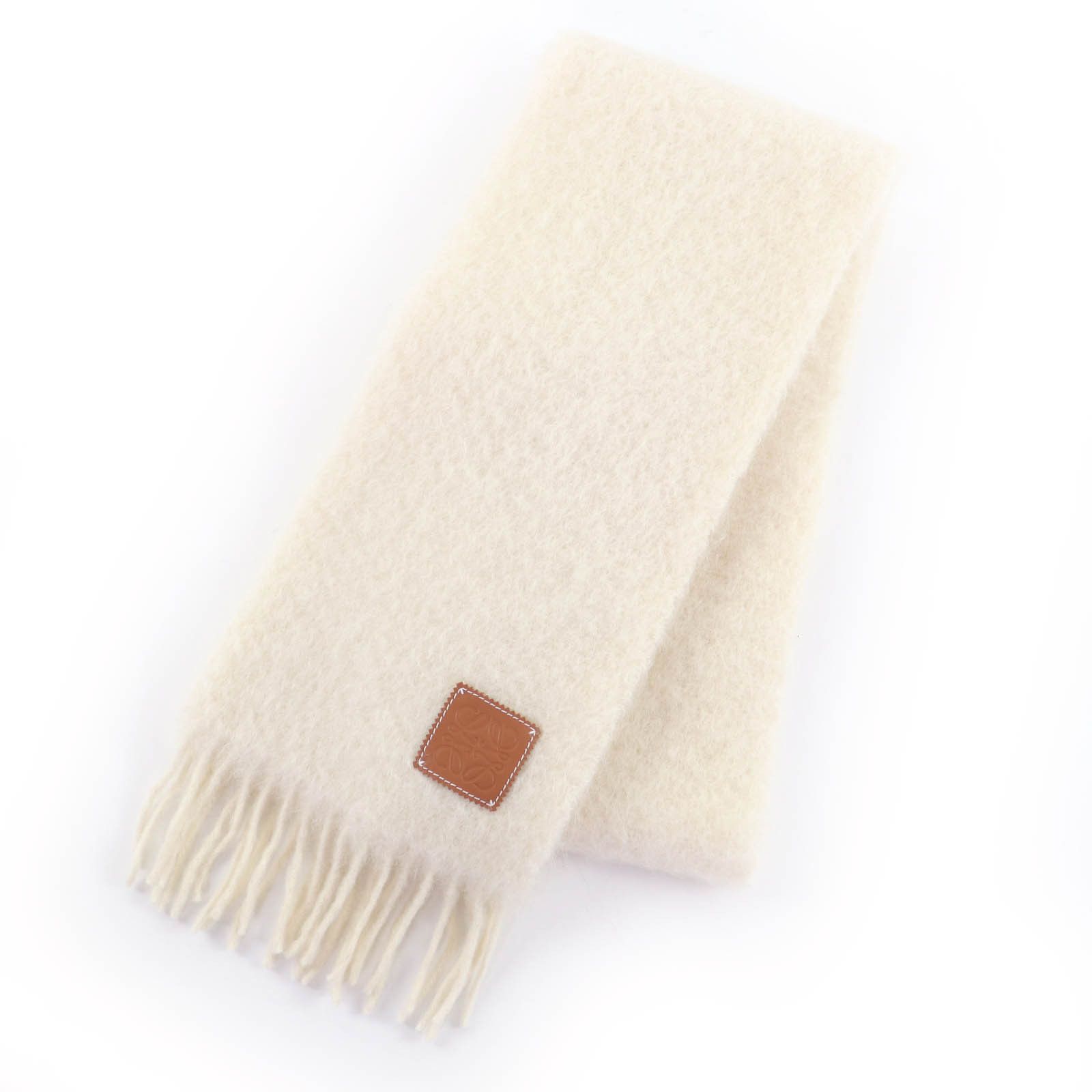 Loewe Loewe Loewe Anagram Patch Mohair Wool Nylon Scarf Textile Scarf DUTY FREE for USA Size ONE SIZE - 1 Thumbnail