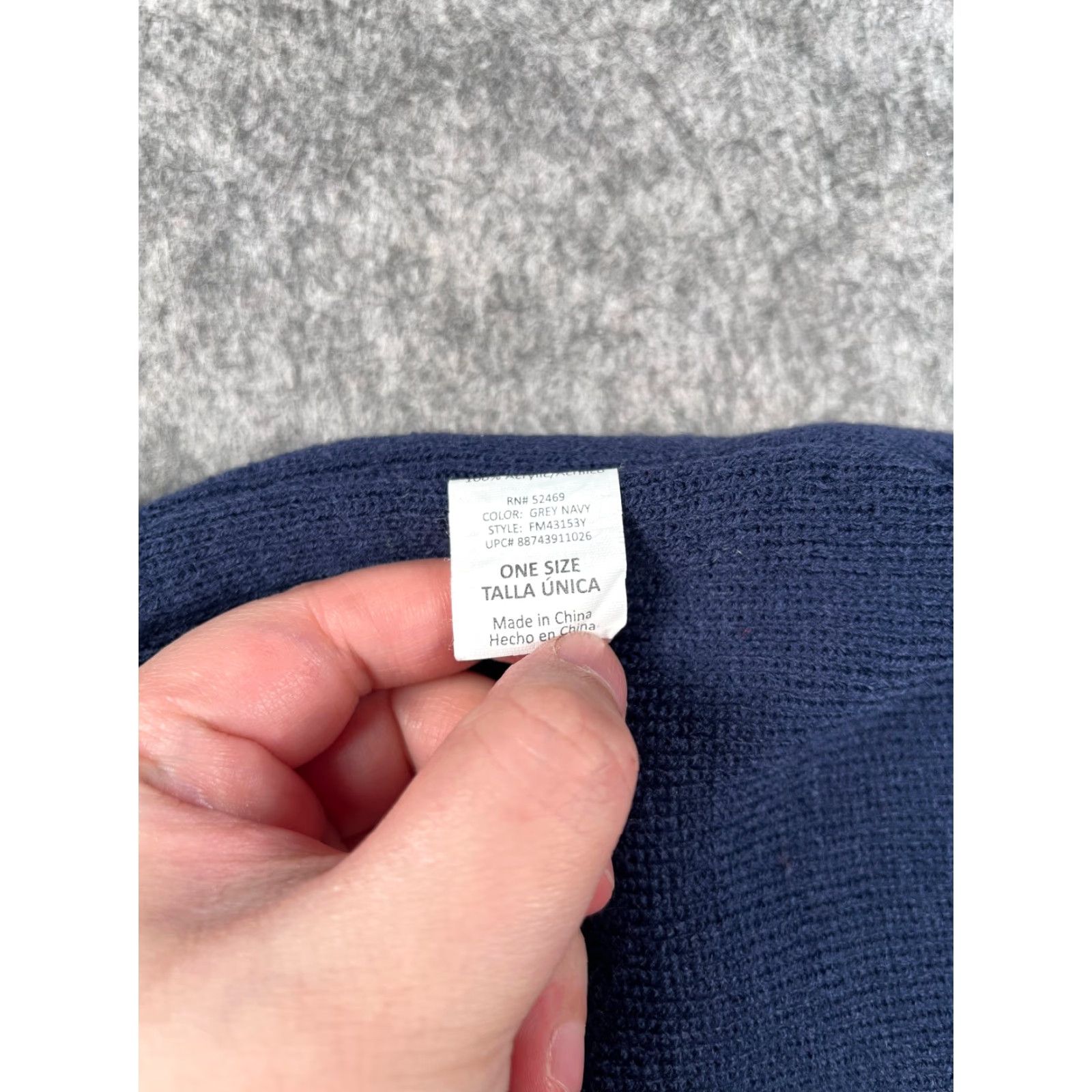 Walmart Walmart Beanie Adult One Size Blue Gray Stripe Knit 100% Acrylic Ski Hat/Cap Mens Beanie One Size Blue Stripe Ski Knit 100% Acrylic Walmart Mens Size ONE SIZE - 6 Thumbnail