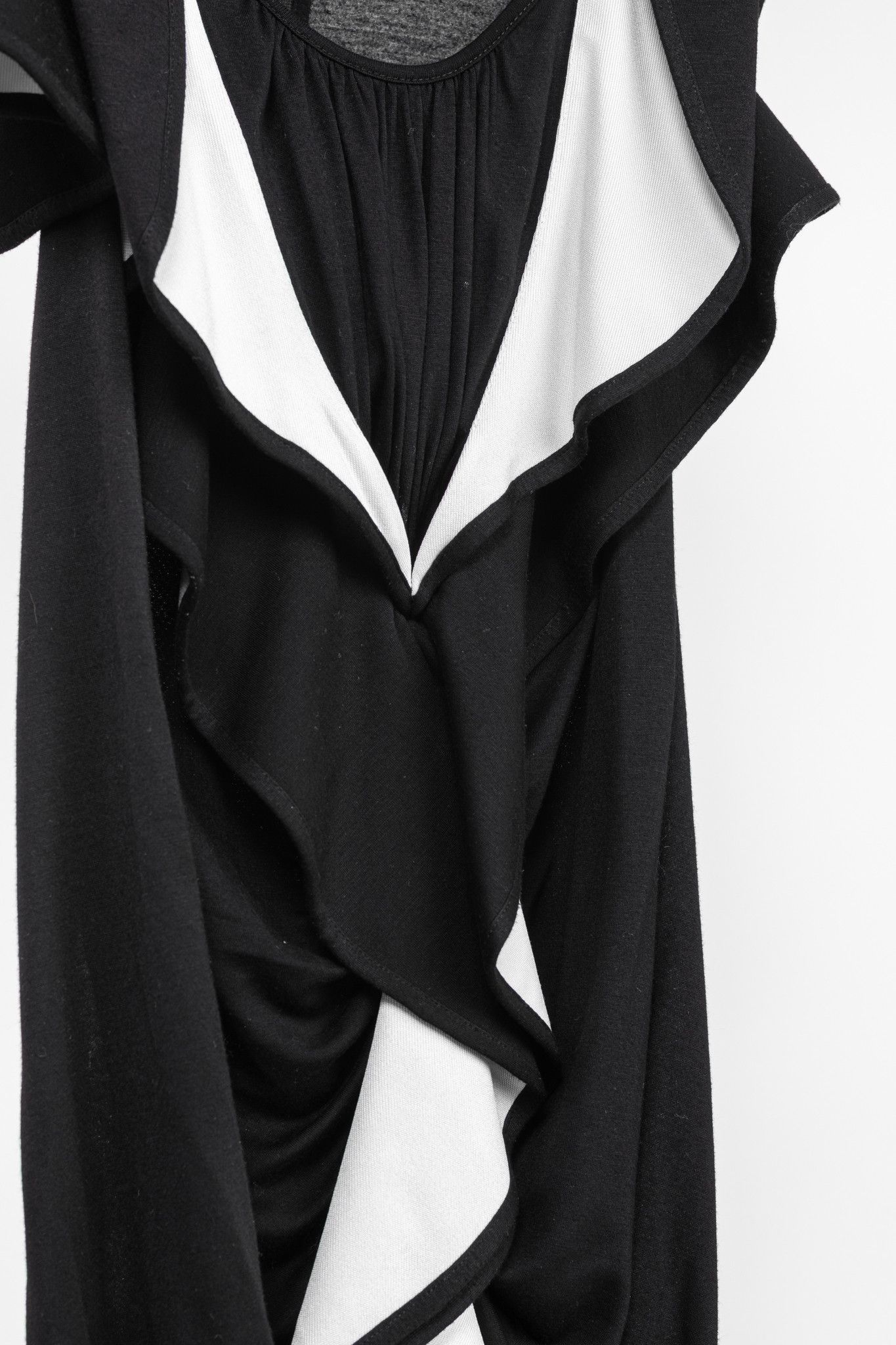 Givenchy Givenchy PF/13 Black Ruffle Jersey Sleeveless Dress Size M / US 6-8 / IT 42-44 - 6 Thumbnail