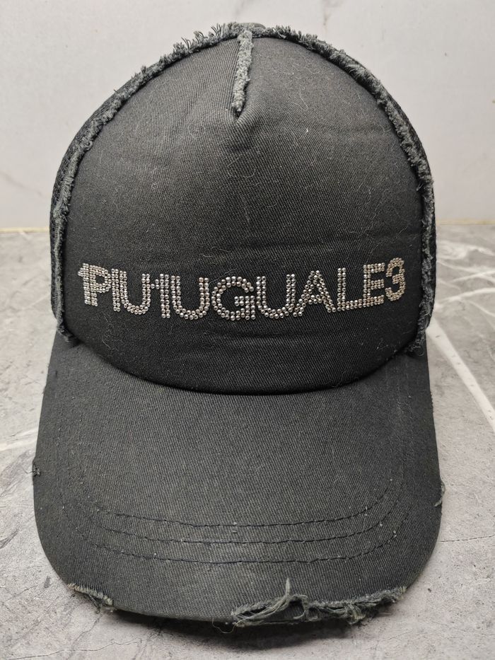 Vintage Vintage 1piu1uguale3 Distressed Style Trucker Hat Cap Size ONE SIZE - 2 Thumbnail