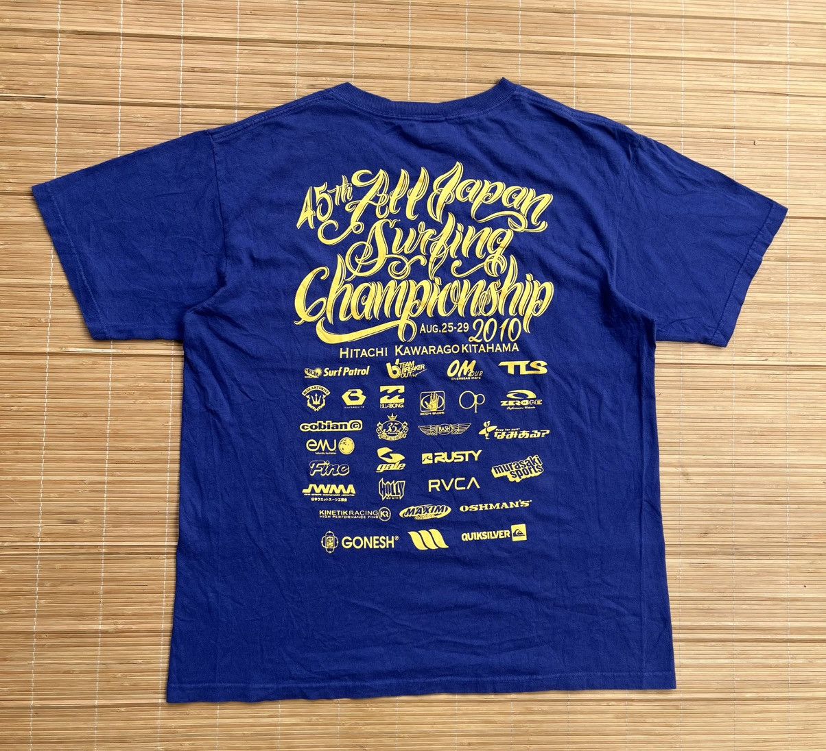 Vintage Rare Vtg Nippon Surfing association x 45th event promo tee Size US L / EU 52-54 / 3 - 1 Thumbnail