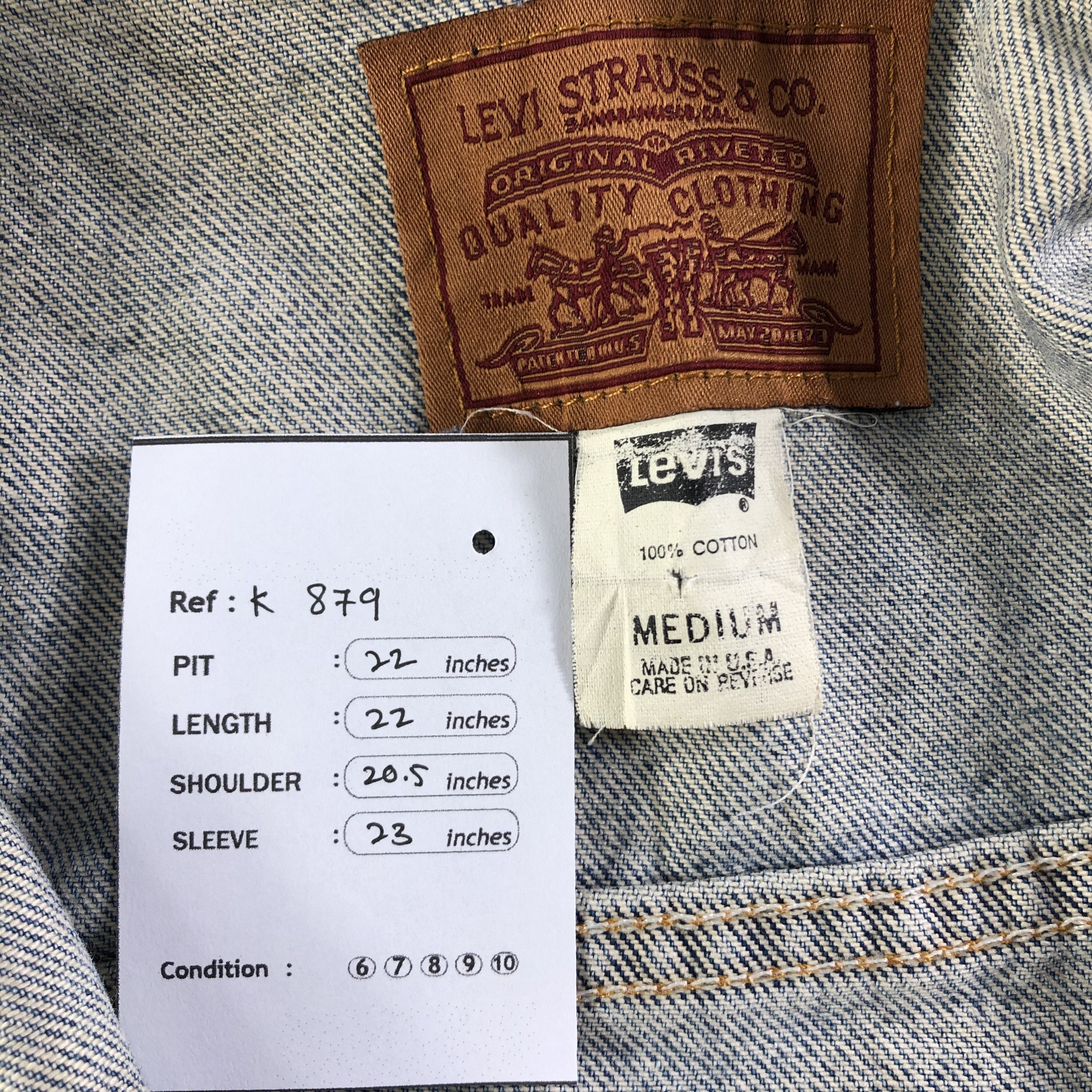 Levi's Vintage 90s Levis Denim Jacket Size US M / EU 48-50 / 2 - 7 Thumbnail