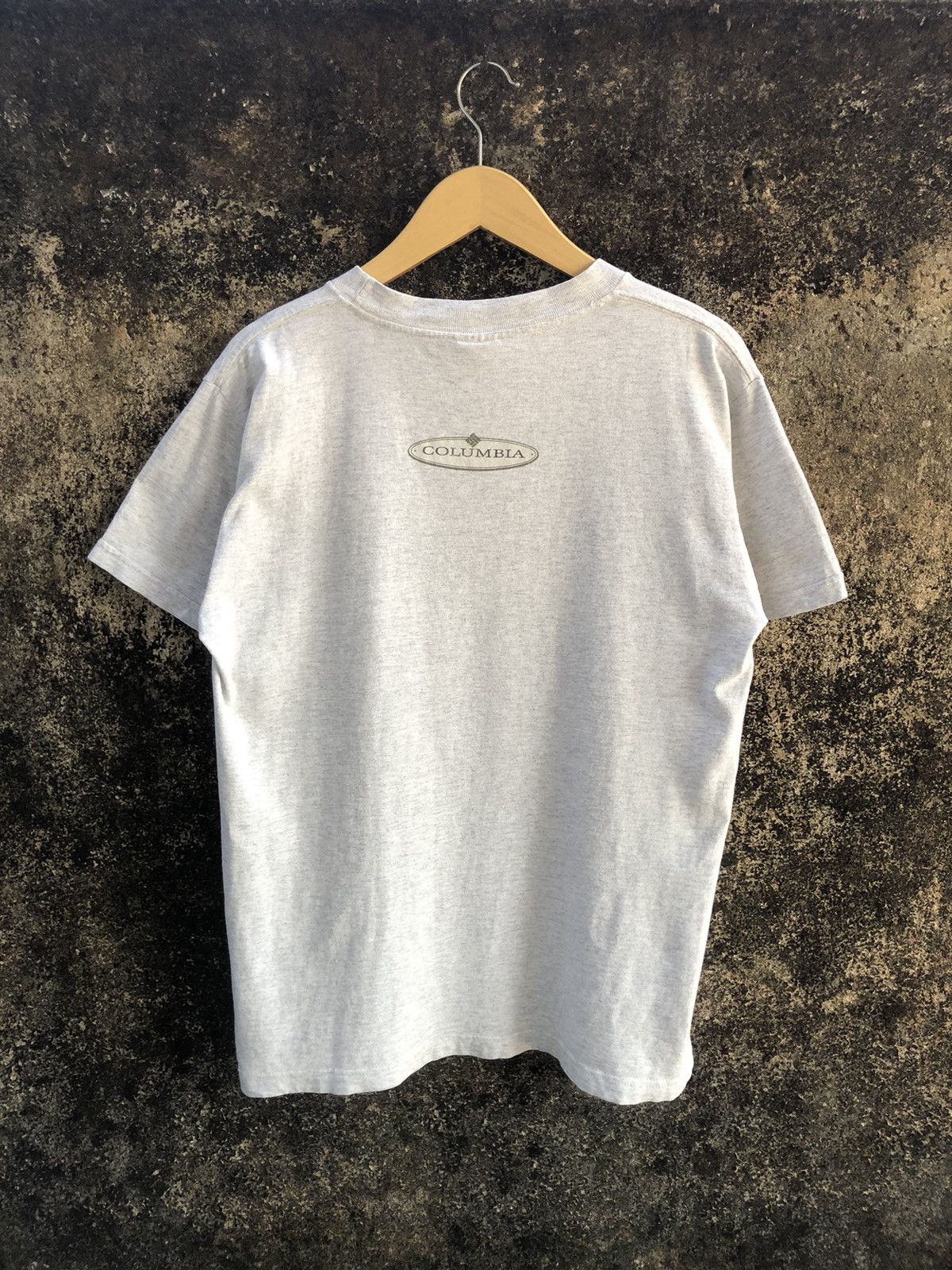 Columbia × Vintage Columbia Vintage 90s Evolution Mankind Fishing T-shirt Size US M / EU 48-50 / 2 - 3 Thumbnail