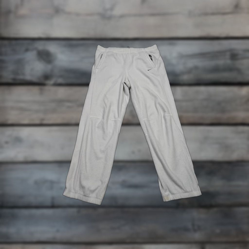 Nike VINTAGE Nike Pants Men XL White Sweatpants Lounge Sherpa Fleece Silver Tag Size US 36 / EU 52 - 1 Thumbnail