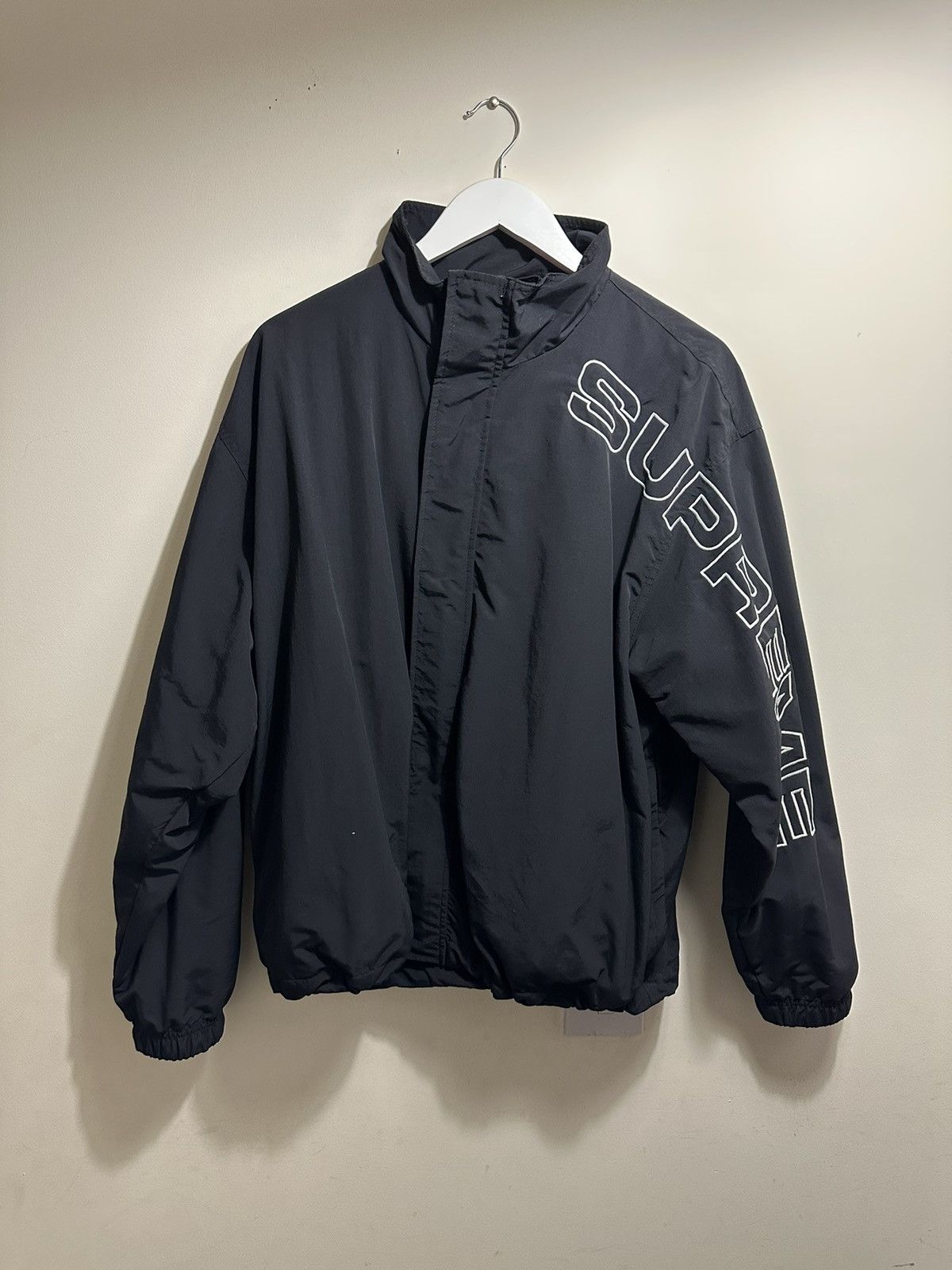 Supreme Supreme Spellout Embroidered Track Jacket | Grailed