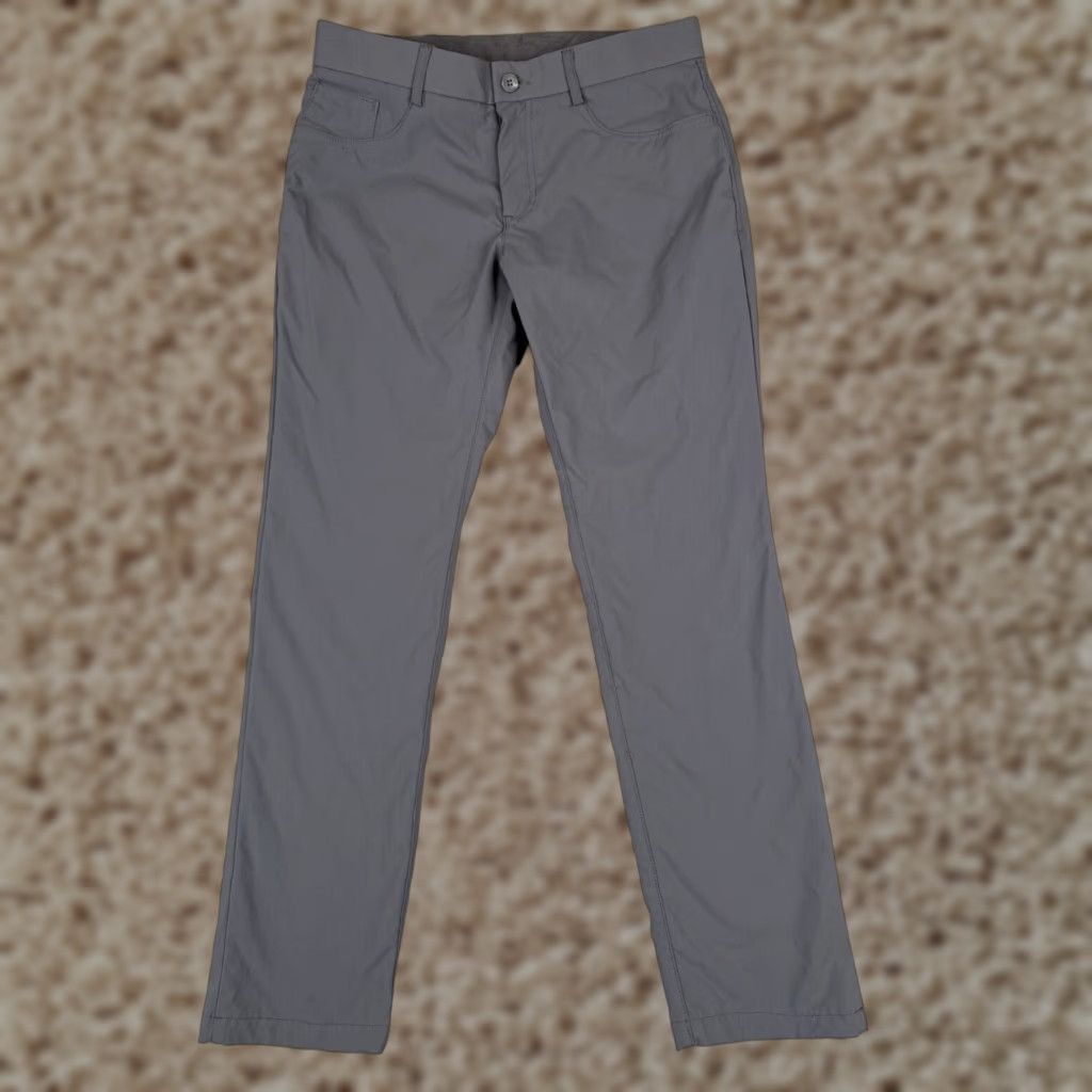 Vintage Cintas Pants 34 Gray Chino Nylon Blend Design Collection Straight Leg Uniform Size US 34 / EU 50 - 1 Thumbnail