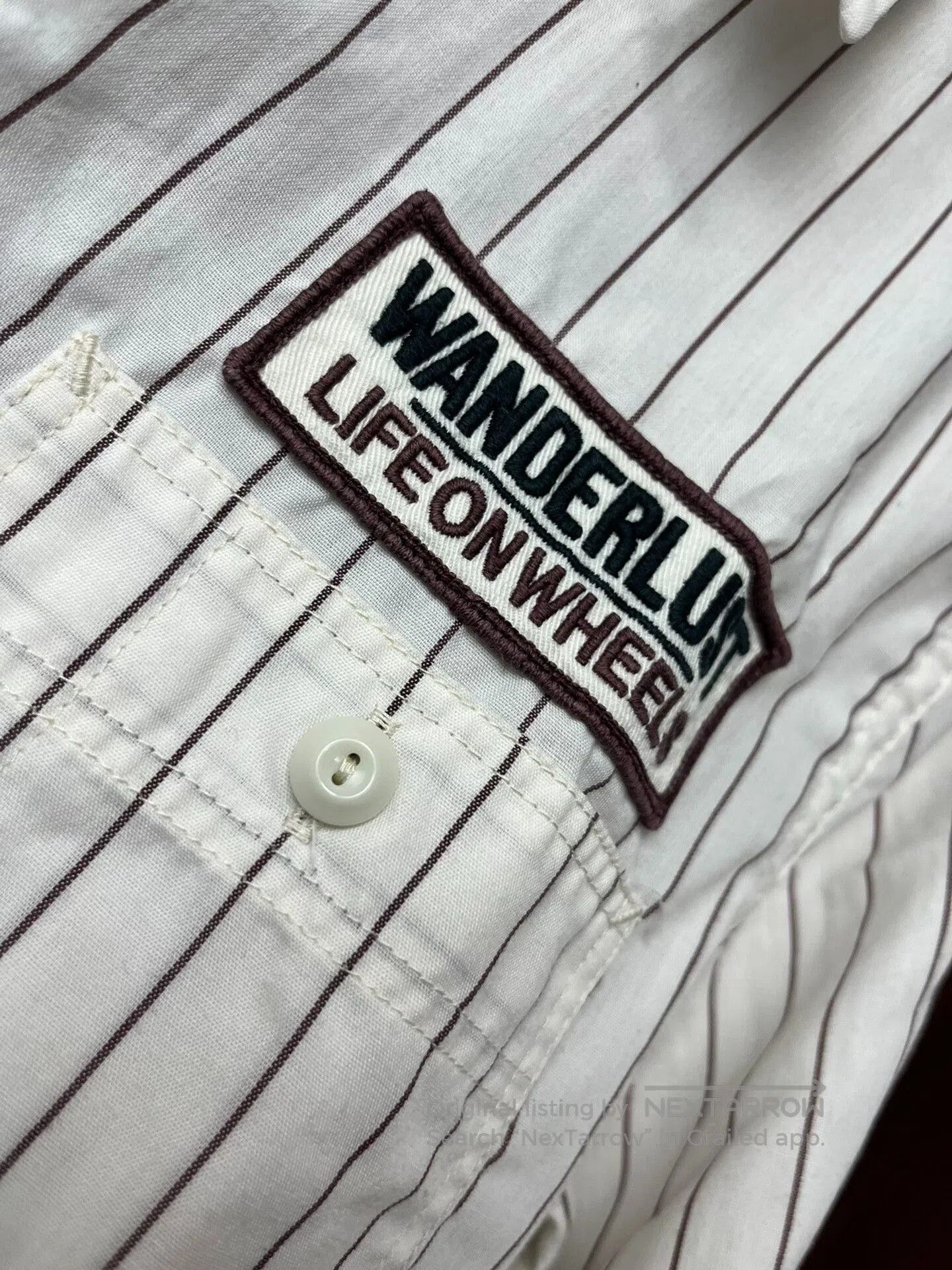 Japanese Brand Striped Cootie Shirt with Embroidery. Size US M / EU 48-50 / 2 - 5 Thumbnail