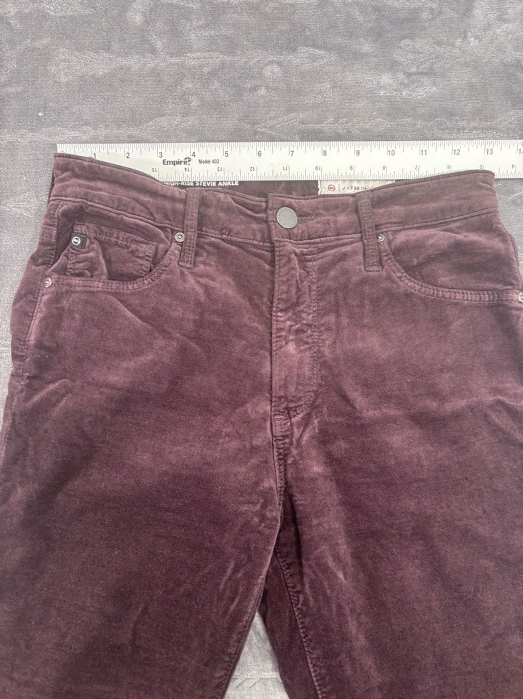 Anthropologie Anthropologie Adriano Goldschmied Stevie Ankle Pants, Sz26, Size 28" / US 6 / IT 42 - 2 Thumbnail