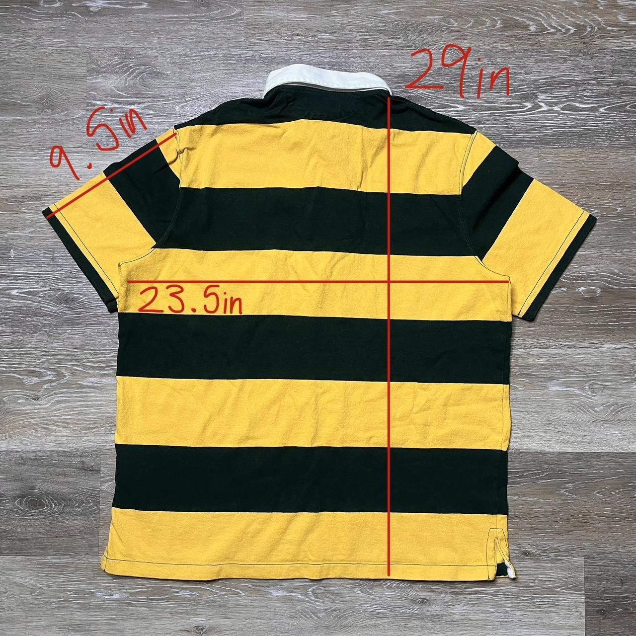 Polo Ralph Lauren green & yellow striped polo rugby Size US L / EU 52-54 / 3 - 2 Thumbnail