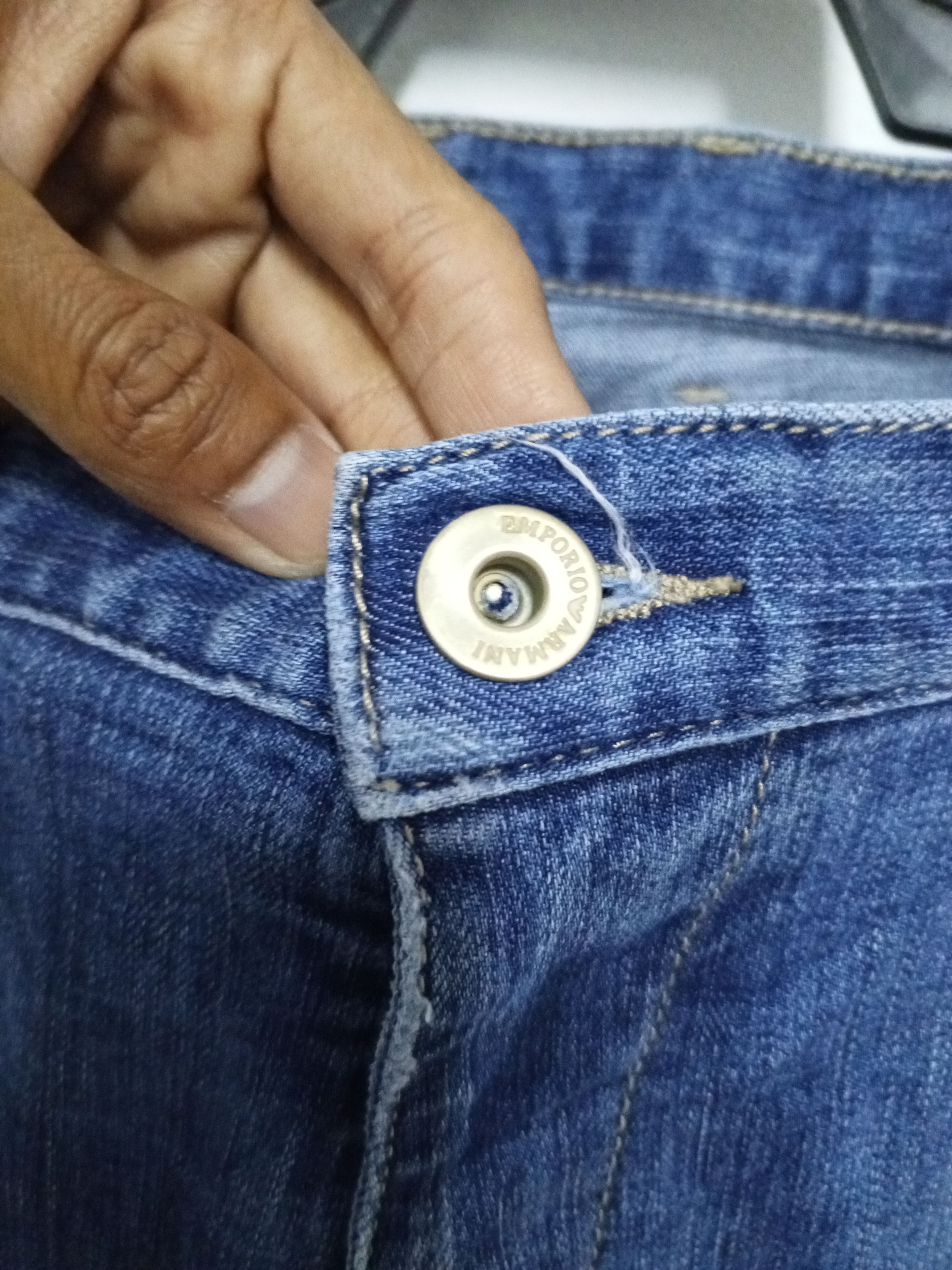Emporio Armani × Vintage EMPORIO ARMANI JEANS BLUE Size US 34 / EU 50 - 6 Thumbnail