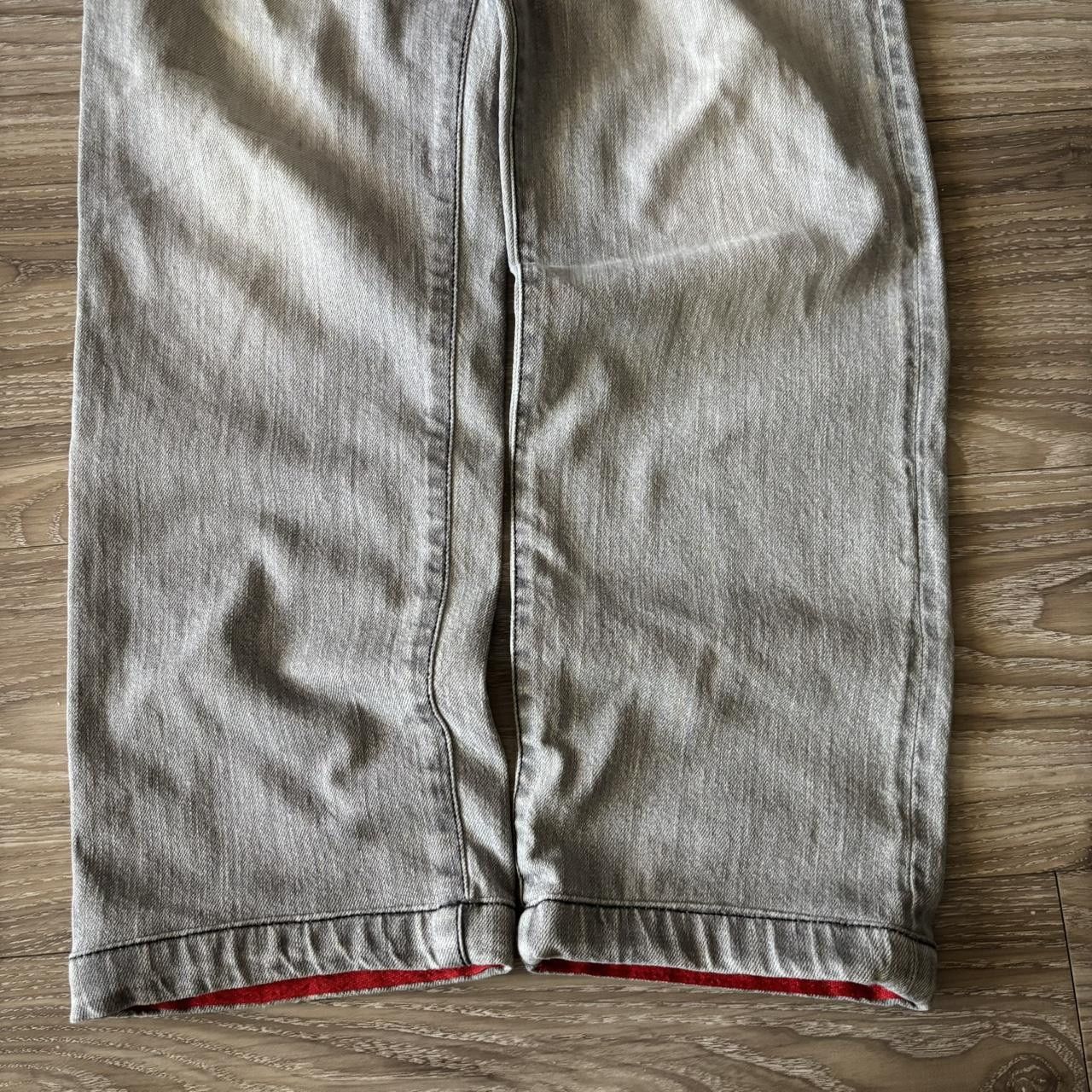 Vintage Crazy Vintage Y2K/2000s Faded Light Grey Grunge Denim Jeans! 31x30 Size US 31 - 6 Thumbnail