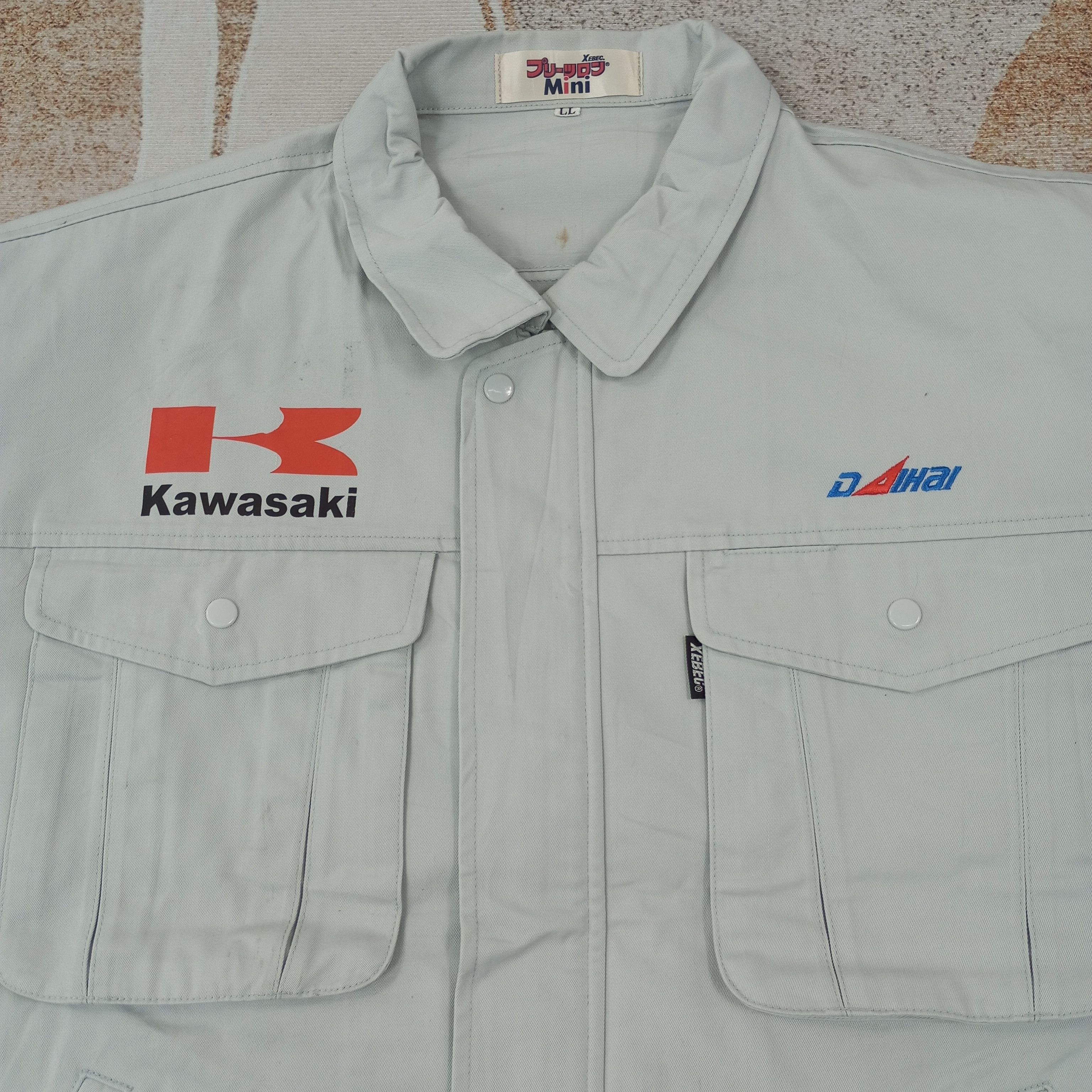 Vintage Kawasaki Motorsports Custom Art Jacket c233n14 Size US L / EU 52-54 / 3 - 4 Thumbnail