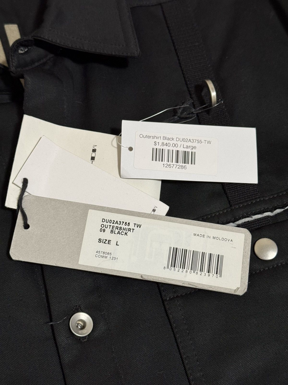 Rick Owens Drkshdw 🔥2000$ Rick Owens DRKSHDW 22SS Padded Outershirt Jacket Size US L / EU 52-54 / 3 - 6 Thumbnail