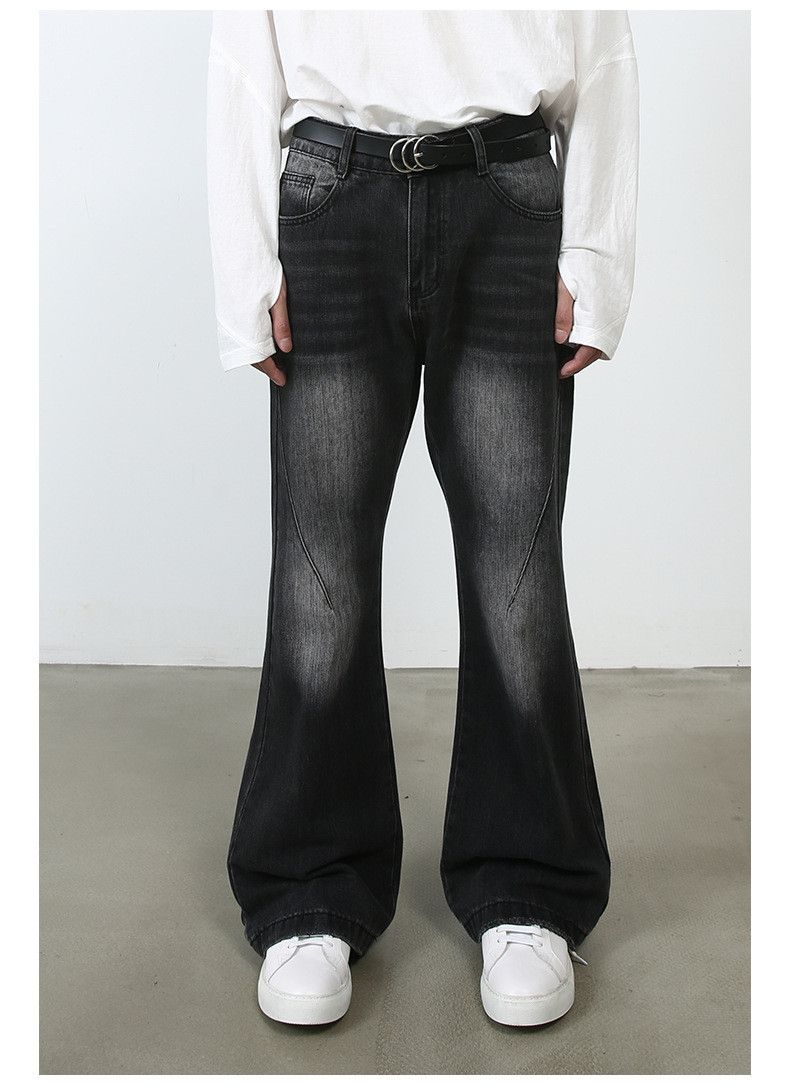 Japanese Brand American retro washed straight wide-leg flared jeans for men Size US 32 / EU 48 - 1 Thumbnail