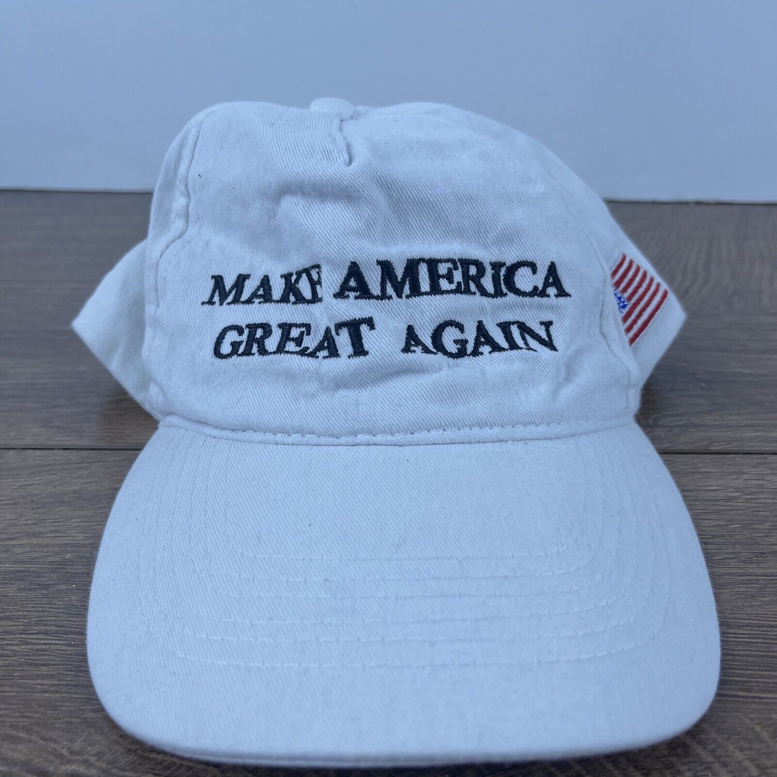 Other MAGA Hat Flag Make America Great Again Adjustable Hat White Size ONE SIZE - 2 Thumbnail