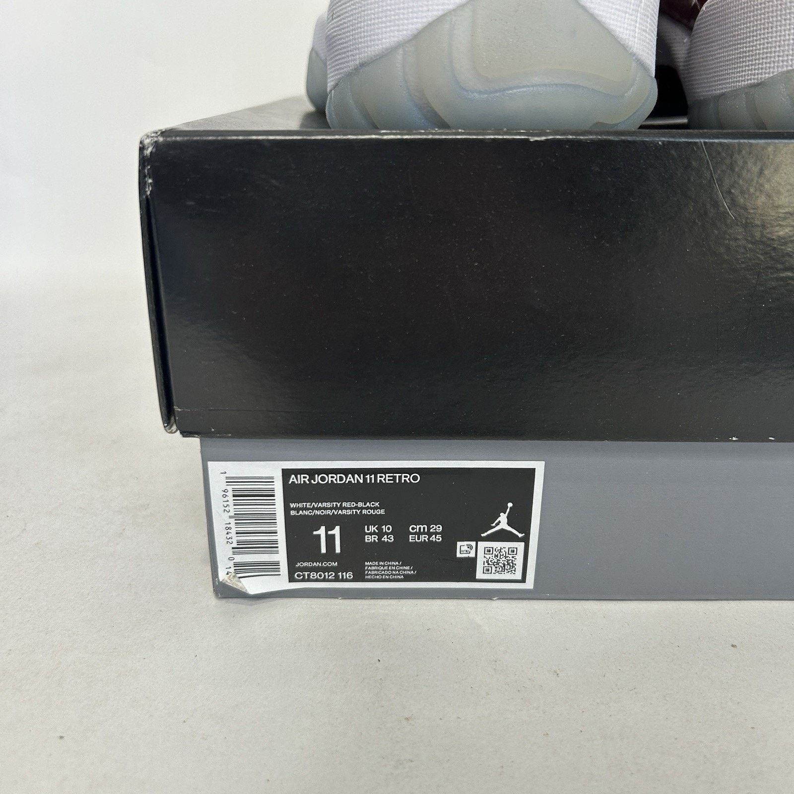 Jordan Brand Nike Air Jordan 11 High Retro “Cherry/Varsity Red White” Size US 11 / EU 44 - 5 Thumbnail