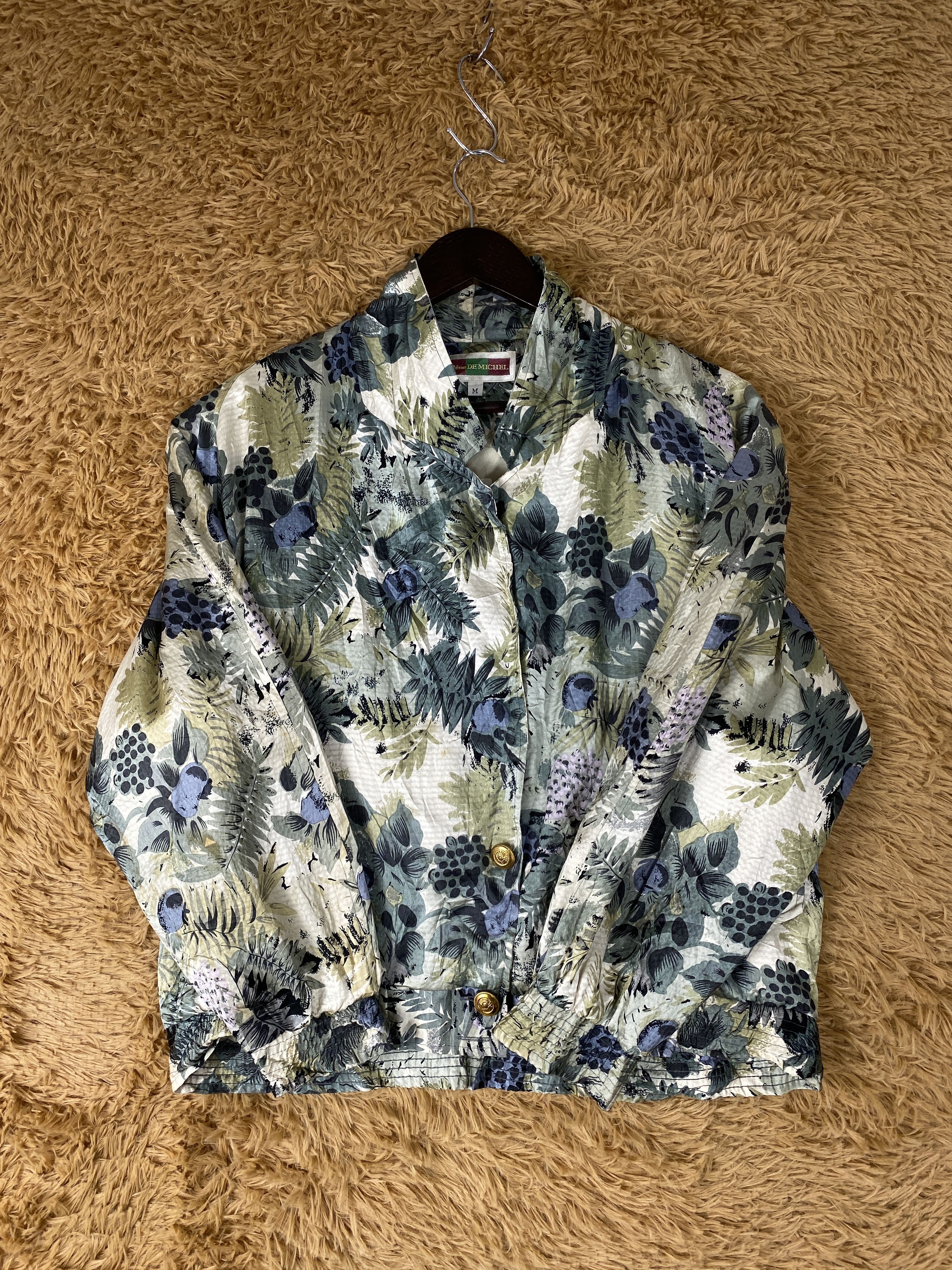 Japanese Brand Vintage Helene De Michel Floral Art Design Jacket J1959 Size US M / EU 48-50 / 2 - 4 Thumbnail