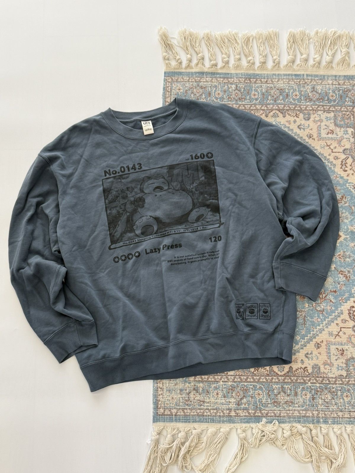Uniqlo Rare Uniqlo x Pokemon Snorlax 2025 Nintendo Sweatshirt Size US XL / EU 56 / 4 - 1 Thumbnail