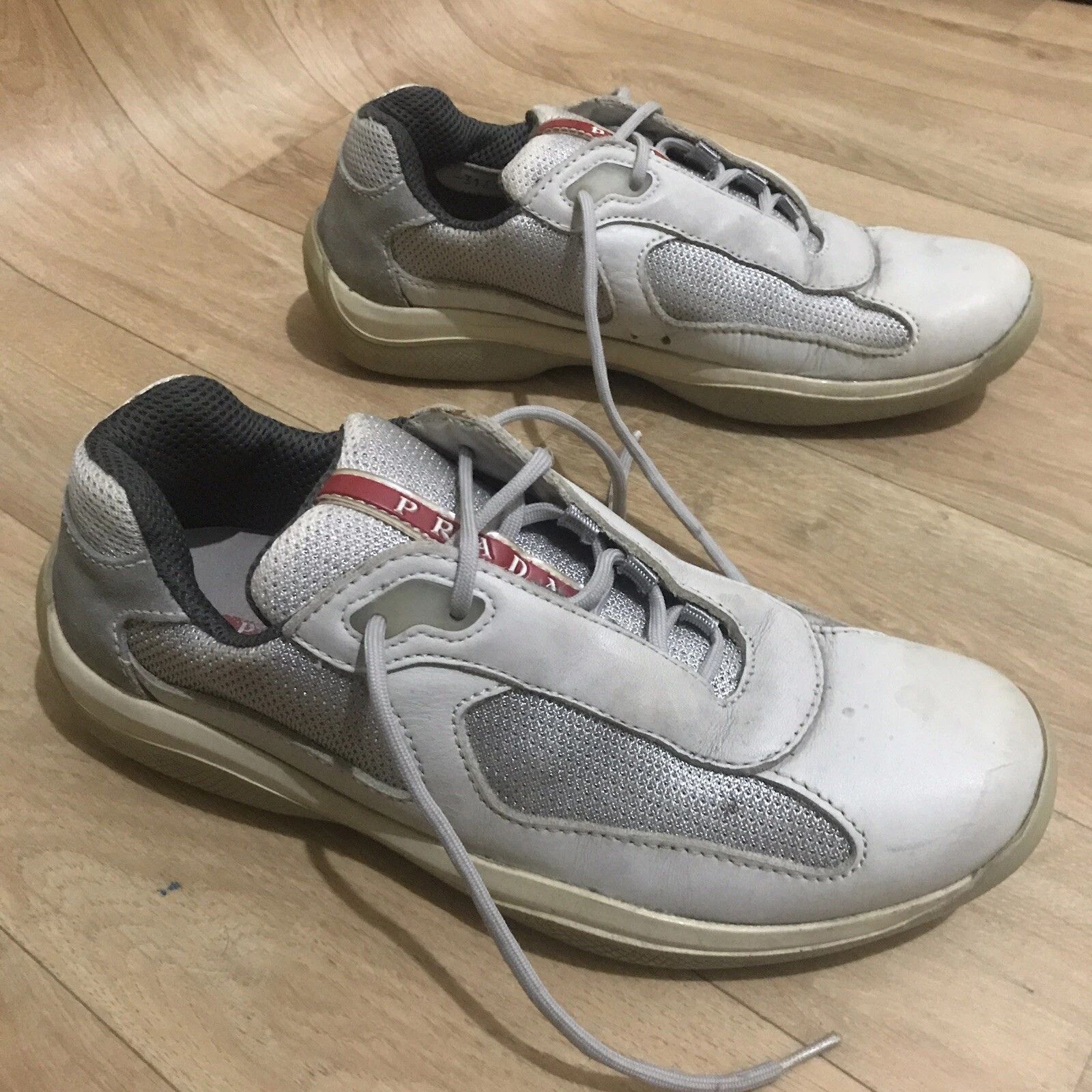 Prada Prada America's Cup Sneakers Leather Mesh Low Top Size US 10 / IT 40 - 1 Thumbnail