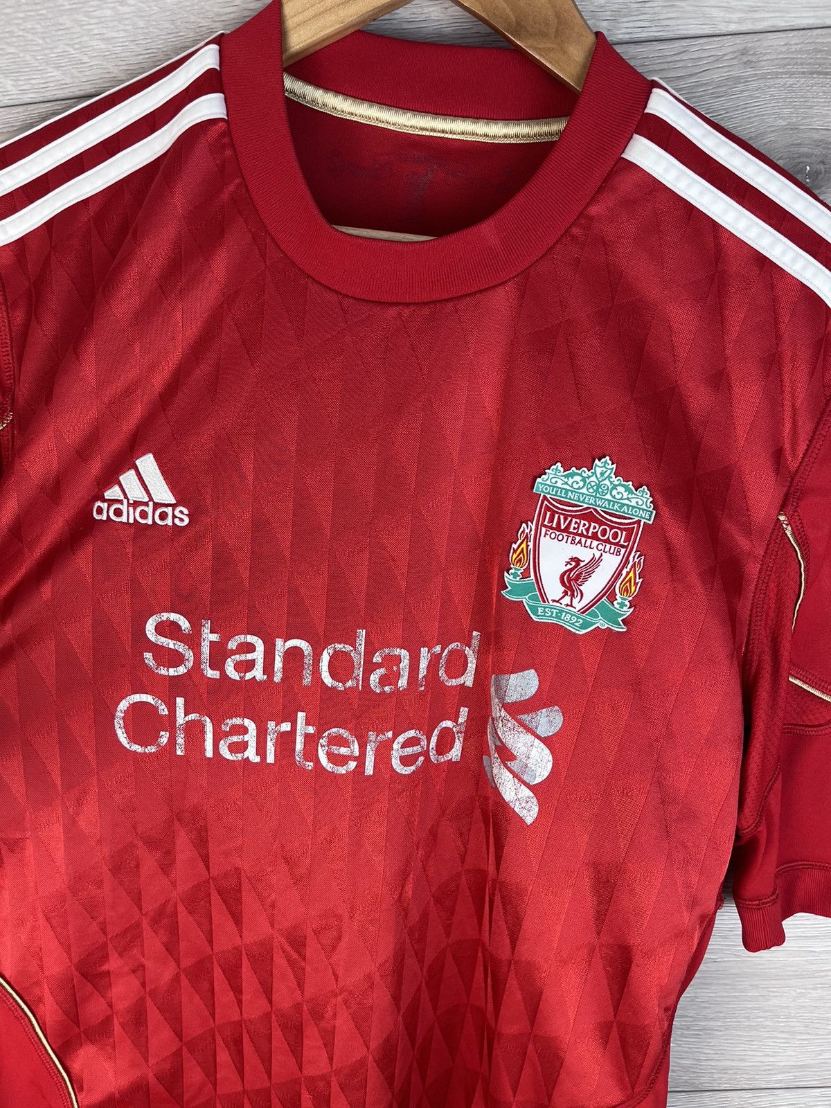 Adidas Vintage men soccer shirts Adidas FC Liverpool size L #7 SYM Size US L / EU 52-54 / 3 - 6 Thumbnail