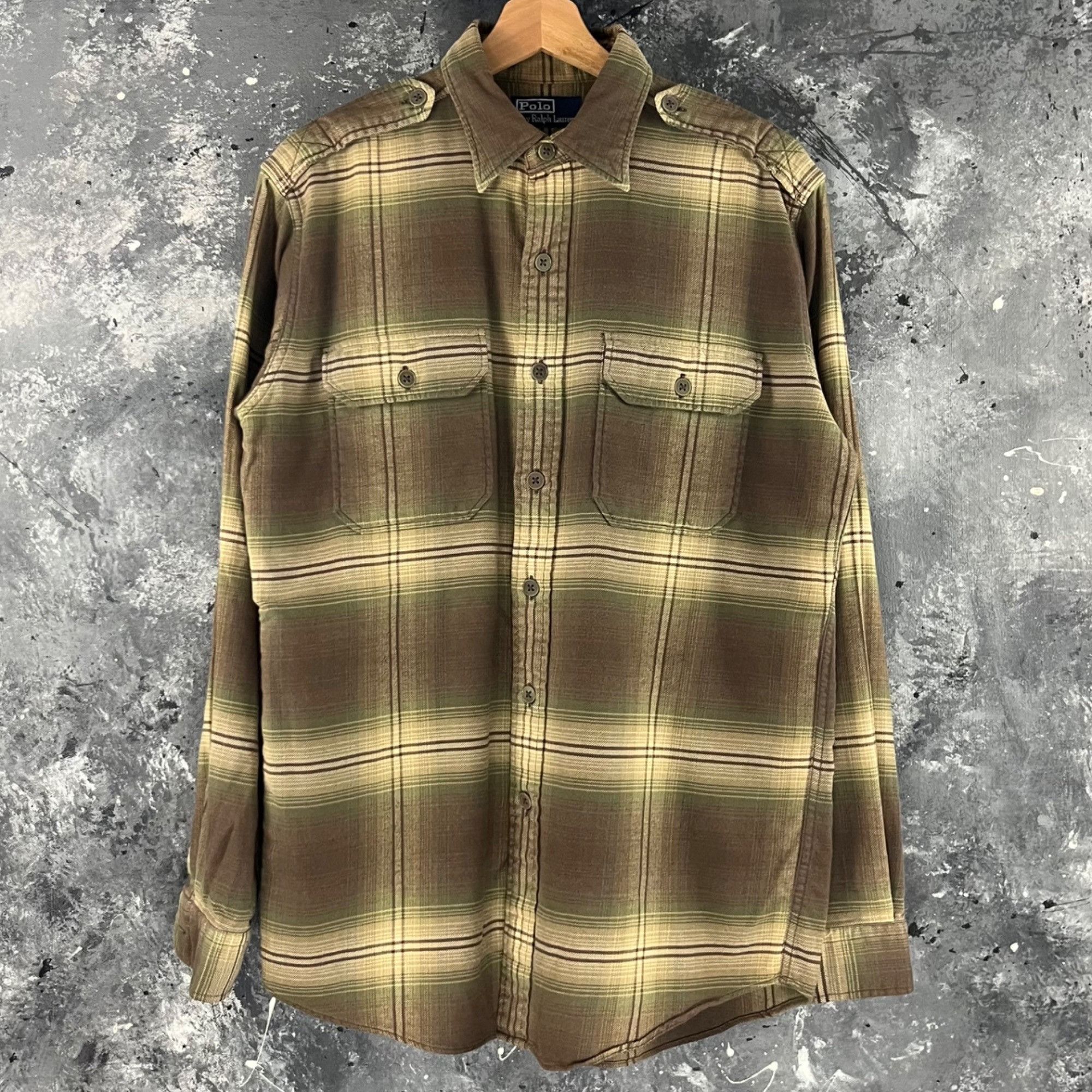Polo Ralph Lauren × Vintage Vintage 90’s Polo plaid shirt Size US M / EU 48-50 / 2 - 1 Thumbnail