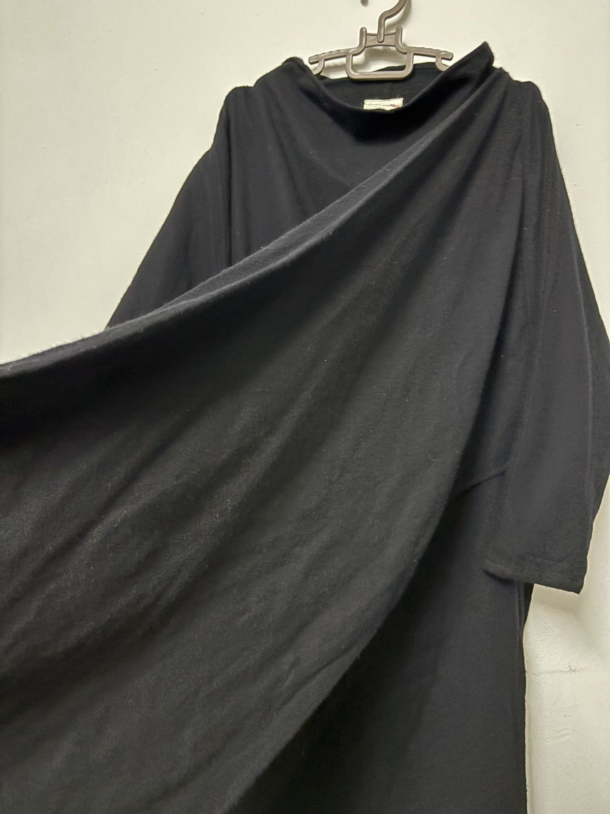 Y's × Yohji Yamamoto Y’s Yohji Yamamoto Wool Black Cabardine Oversize With Scaf Size US XXL / EU 58 / 5 - 16 Thumbnail