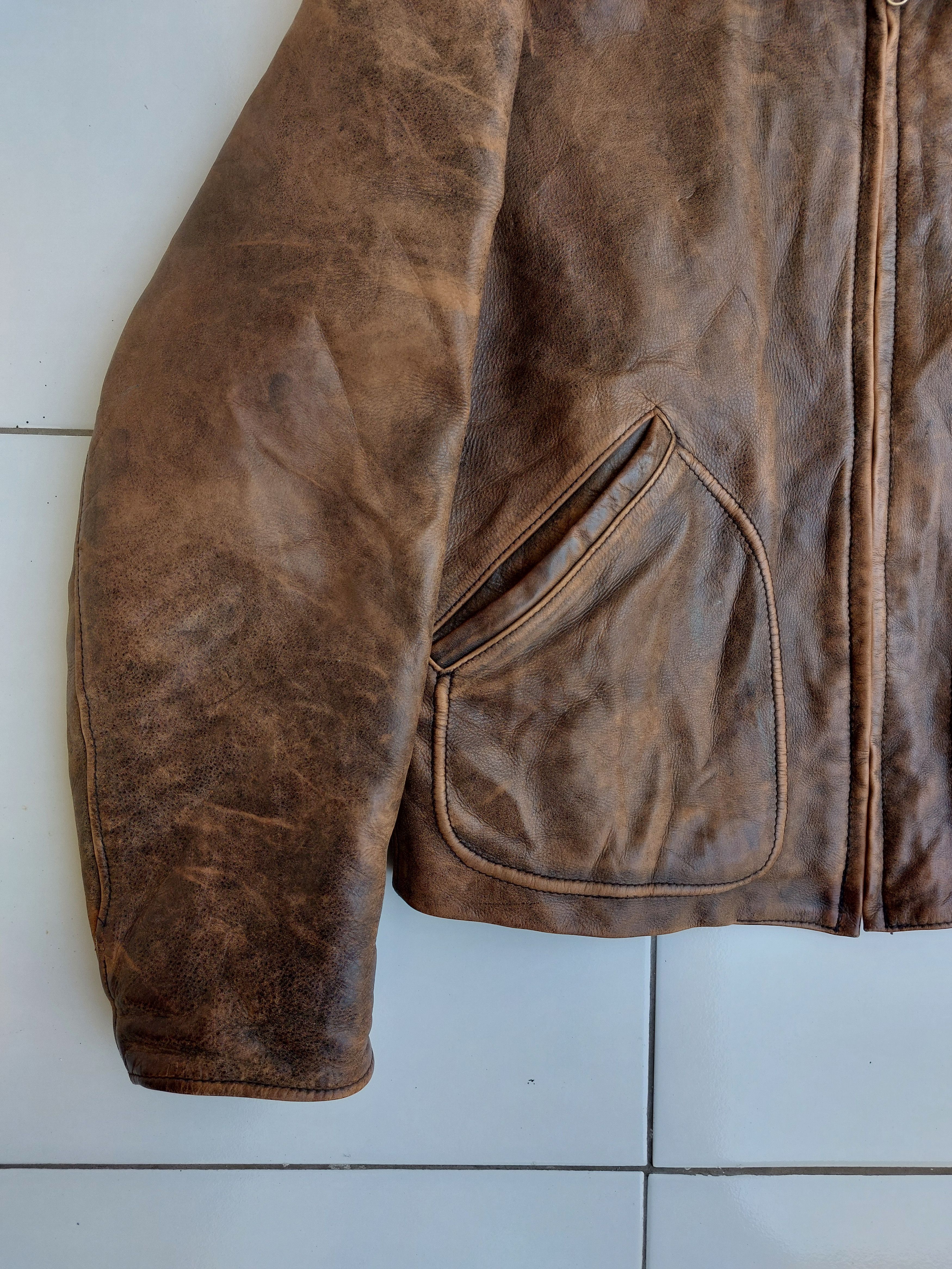 Vintage CONRAD VINTAGE HIGHWAYMAN CLASSIC LEATHER JACKET Size US L / EU 52-54 / 3 - 5 Thumbnail