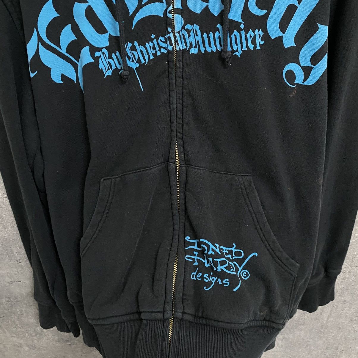 Ed Hardy VINTAGE Y2K ED HARDY ZIP HOODIE ALL OVER PRINTED Size US L / EU 52-54 / 3 - 7 Thumbnail