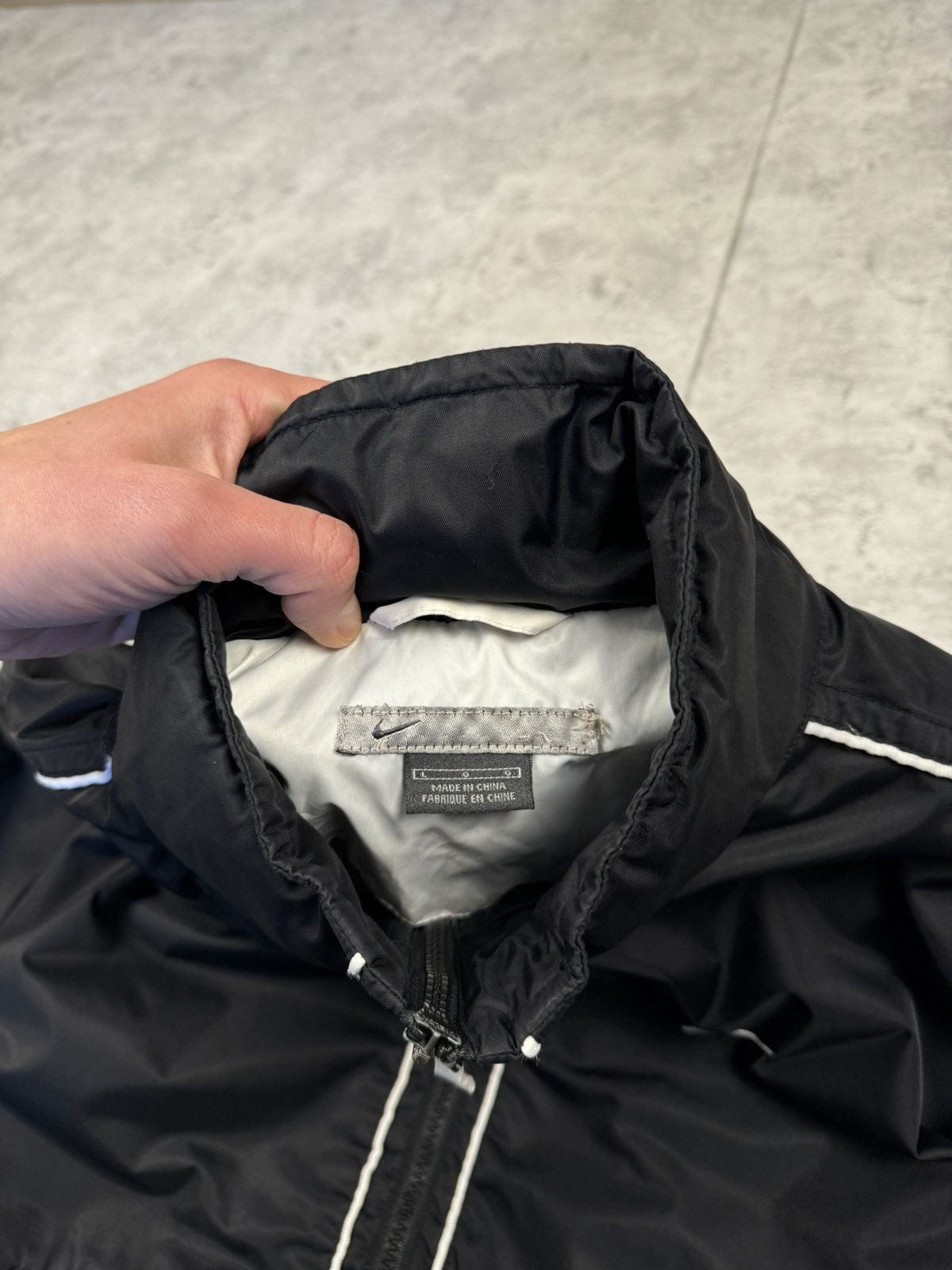 Nike Nike Black Track Jacket Full Zip Lightweight Size L Size US L / EU 52-54 / 3 - 7 Thumbnail