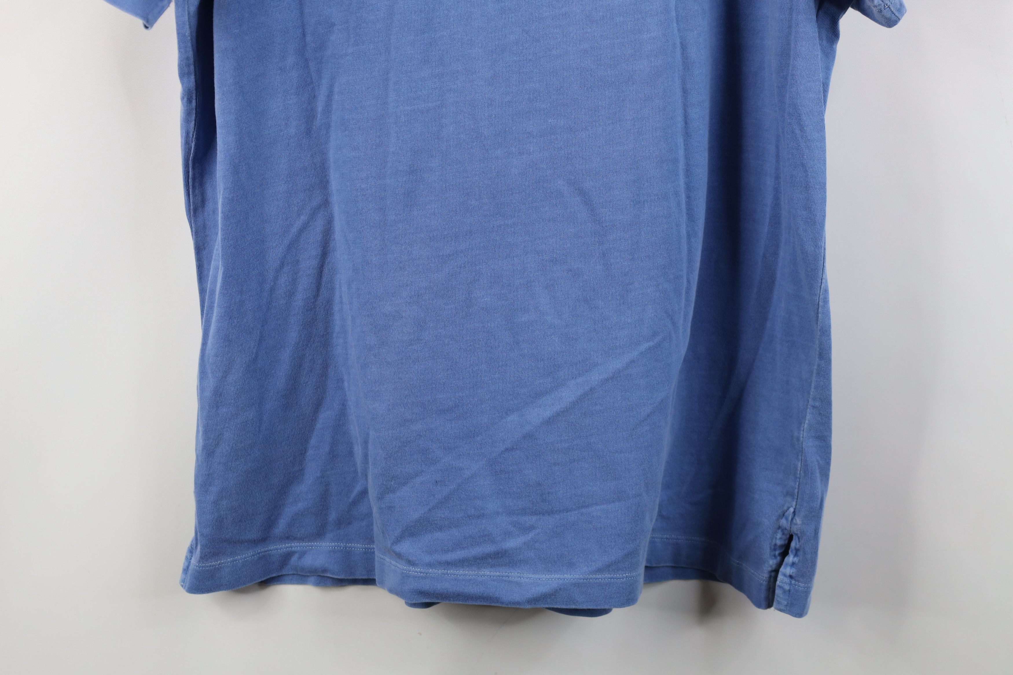 Gap Vintage 90s Y2K Gap Pigment Dye Rugby Polo Shirt Blue Cotton Size US L / EU 52-54 / 3 - 13 Thumbnail