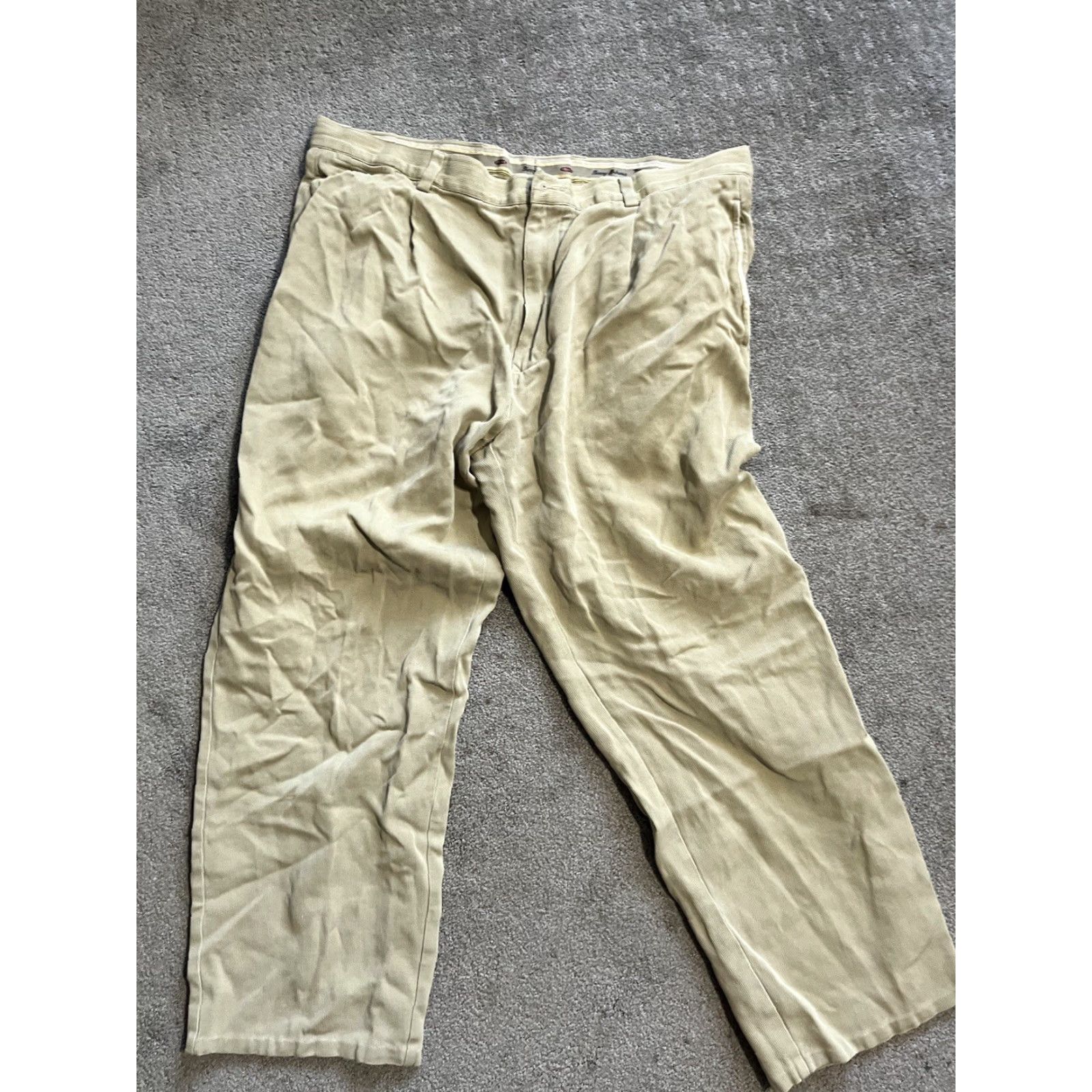 Tommy Bahama Tommy Bahama Pants Mens 38x27 Beige Silk Chino Trousers Flat Front Pleated Size US 38 / EU 54 - 3 Thumbnail